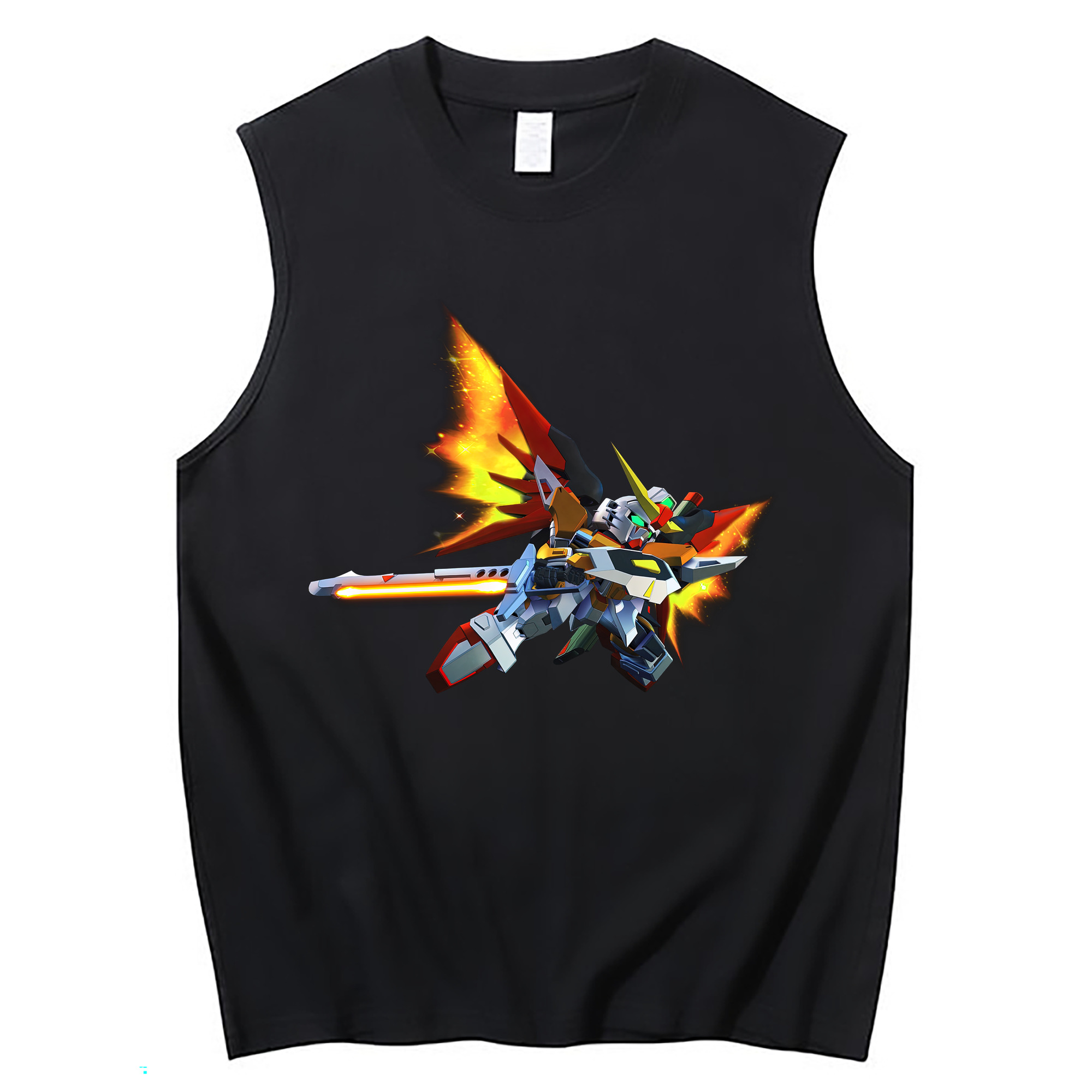 （画像用） 機動戦士ガンダム Mobile Suit Gundam コットン100％タンクトップ（フロントプリント）