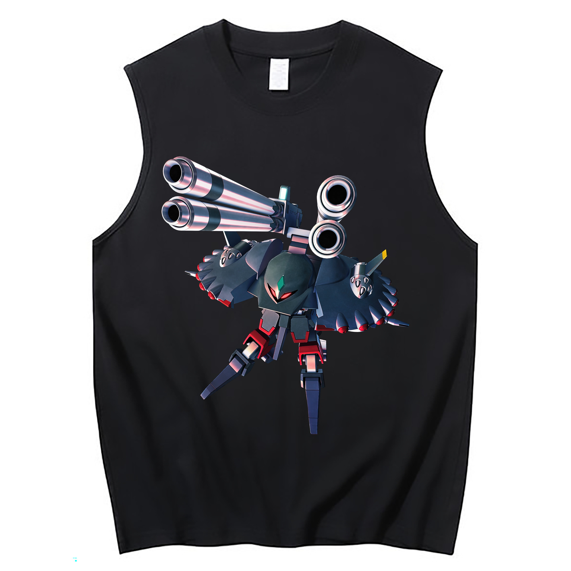 （画像用） 機動戦士ガンダム Mobile Suit Gundam コットン100％タンクトップ（フロントプリント）