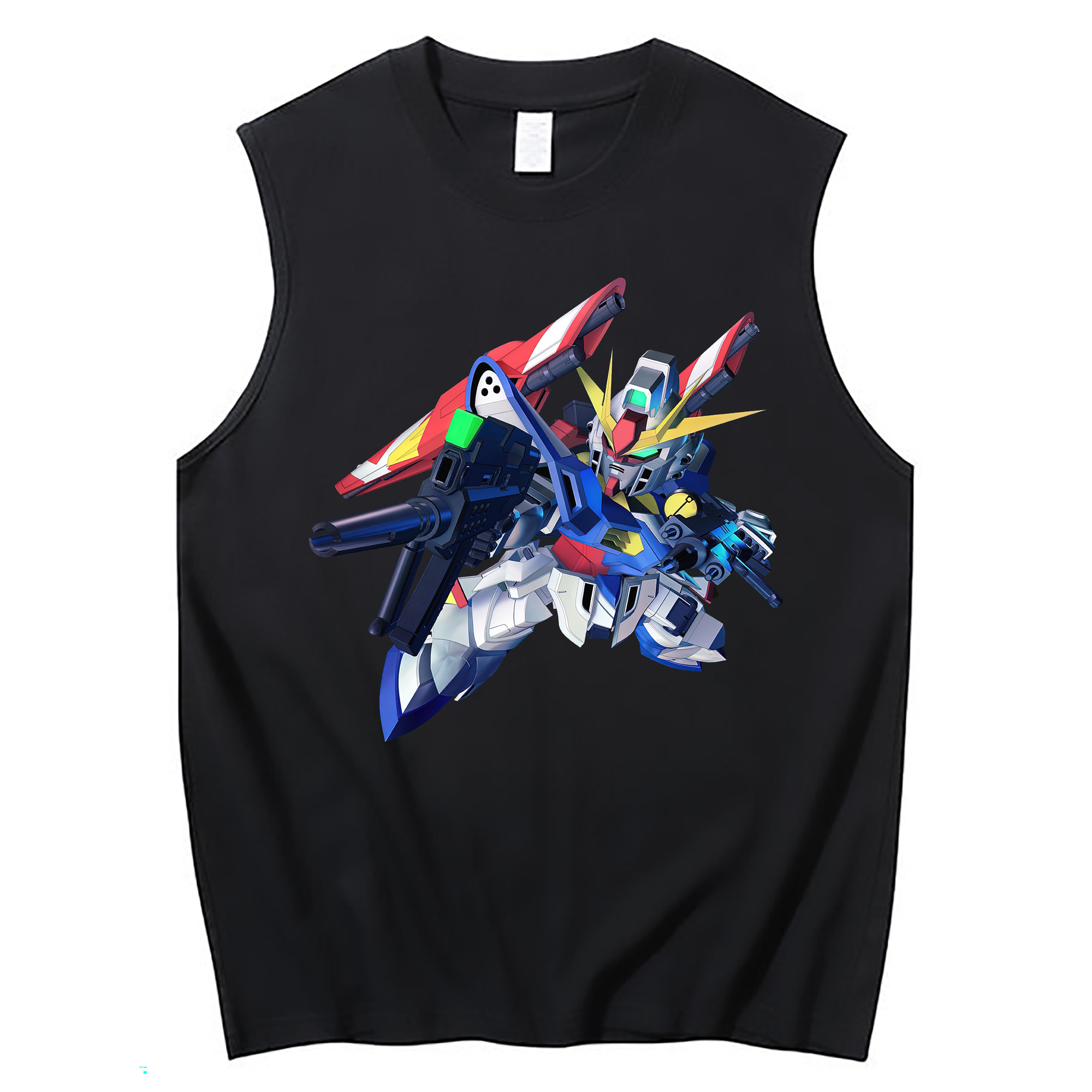 （画像用） 機動戦士ガンダム Mobile Suit Gundam コットン100％タンクトップ（フロントプリント）