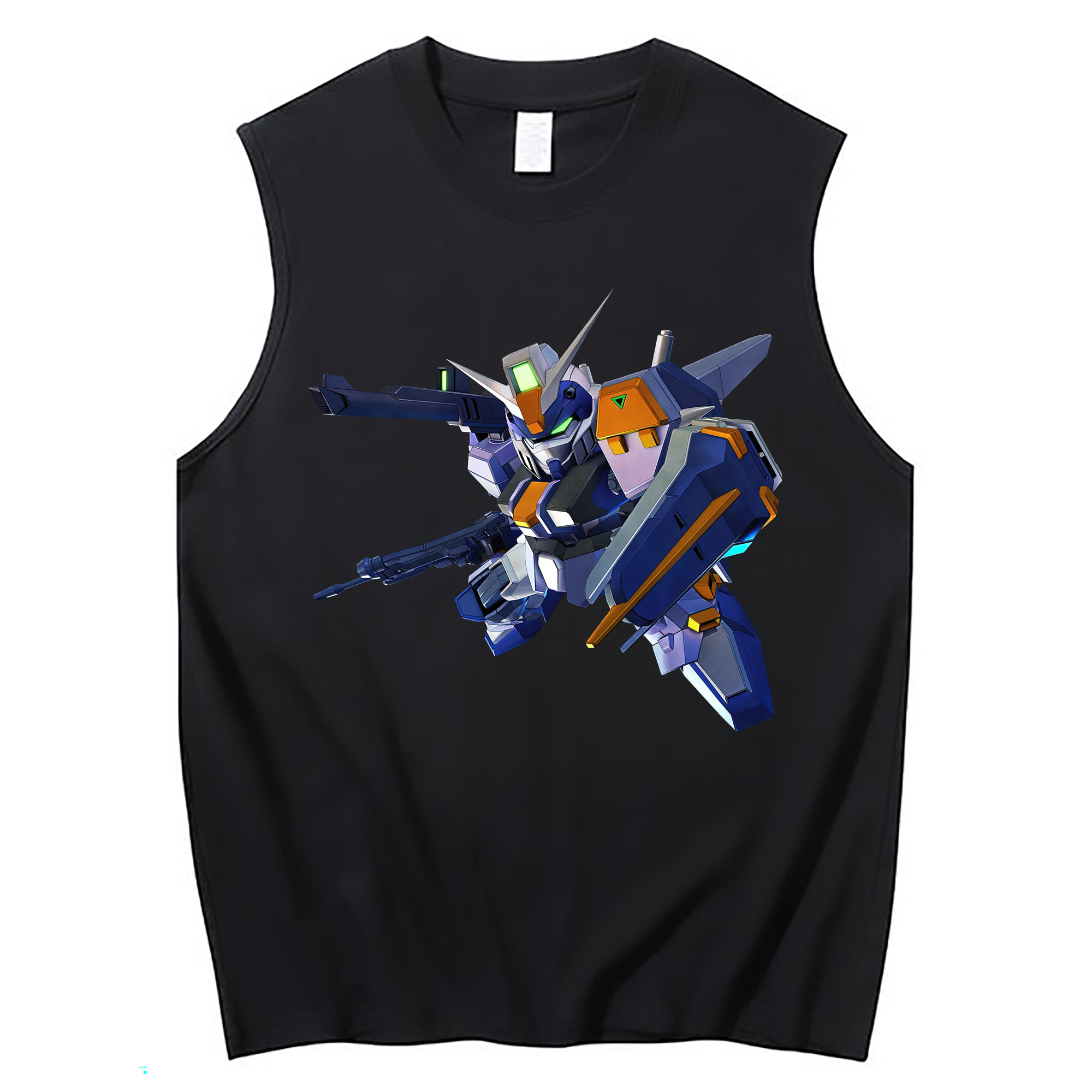 （画像用） 機動戦士ガンダム Mobile Suit Gundam コットン100％タンクトップ（フロントプリント）