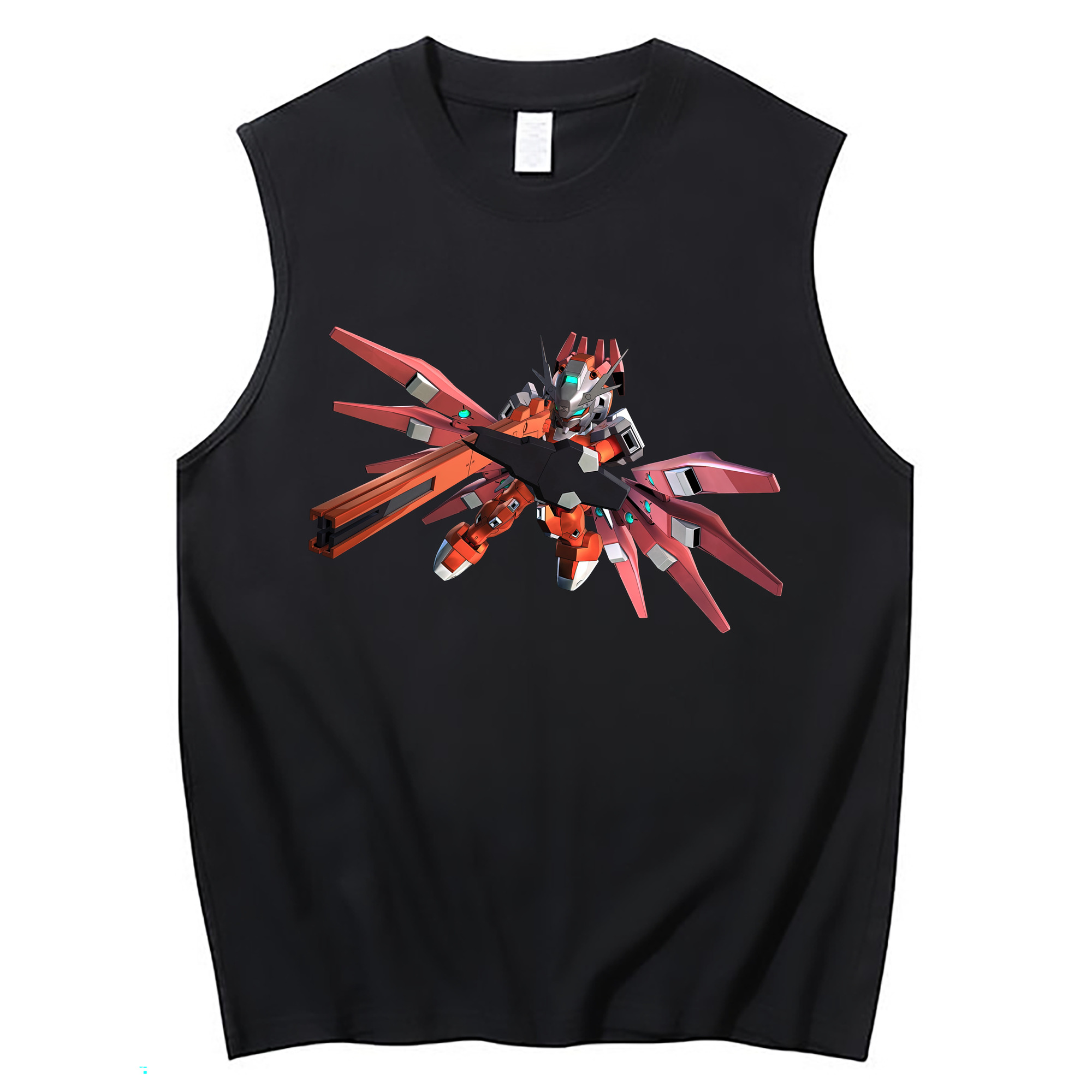 （画像用） 機動戦士ガンダム Mobile Suit Gundam コットン100％タンクトップ（フロントプリント）
