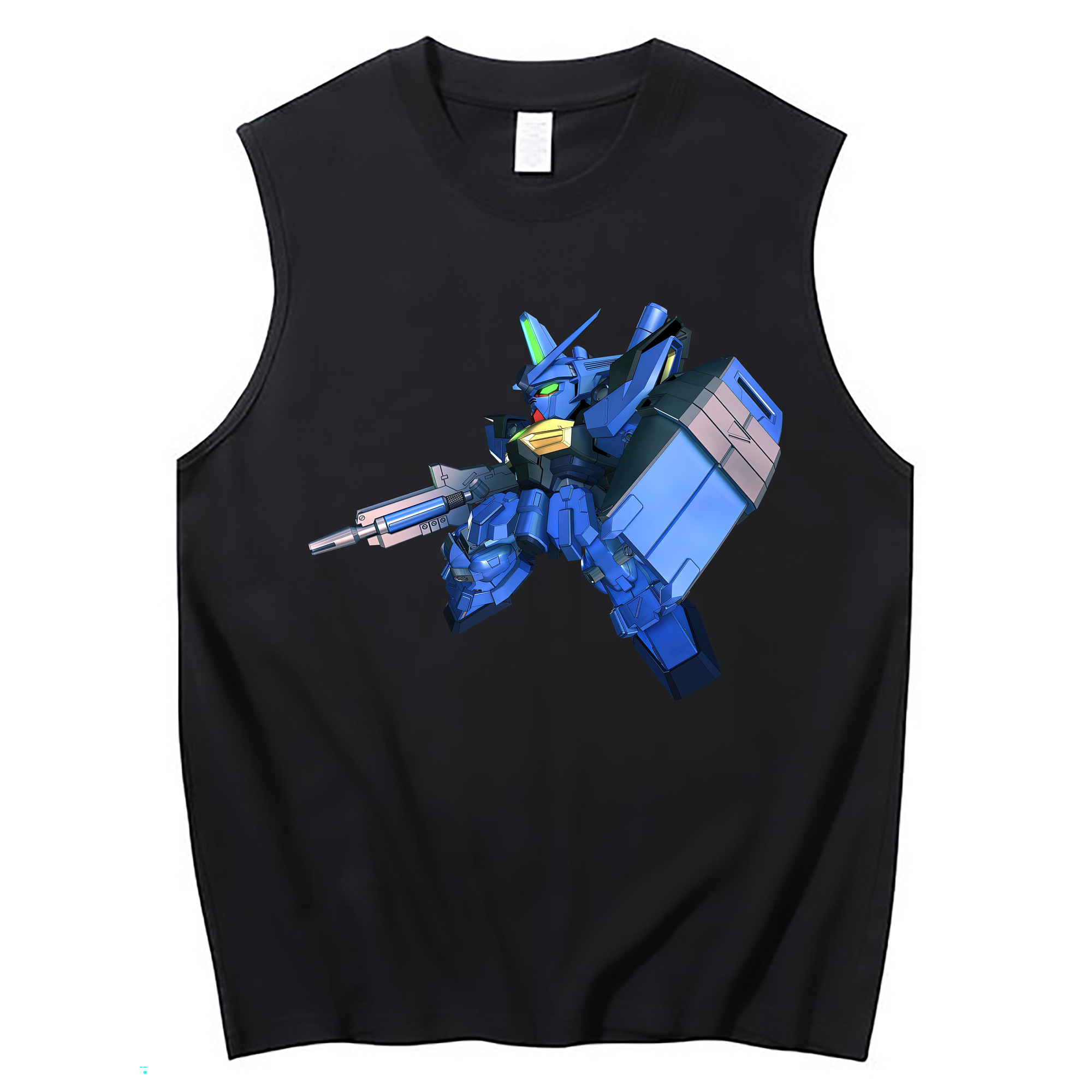 （画像用） 機動戦士ガンダム Mobile Suit Gundam コットン100％タンクトップ（フロントプリント）