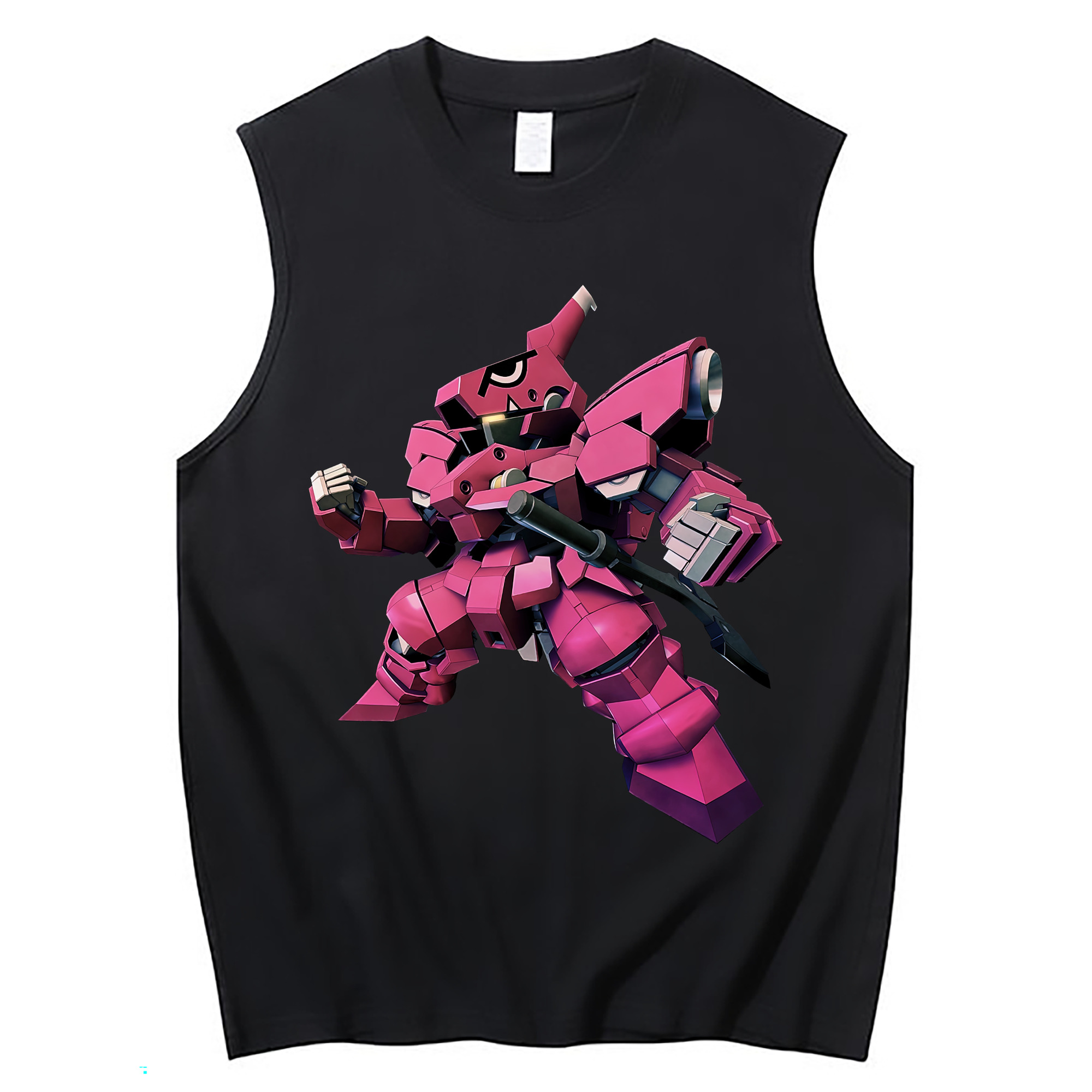 （画像用） 機動戦士ガンダム Mobile Suit Gundam コットン100％タンクトップ（フロントプリント）