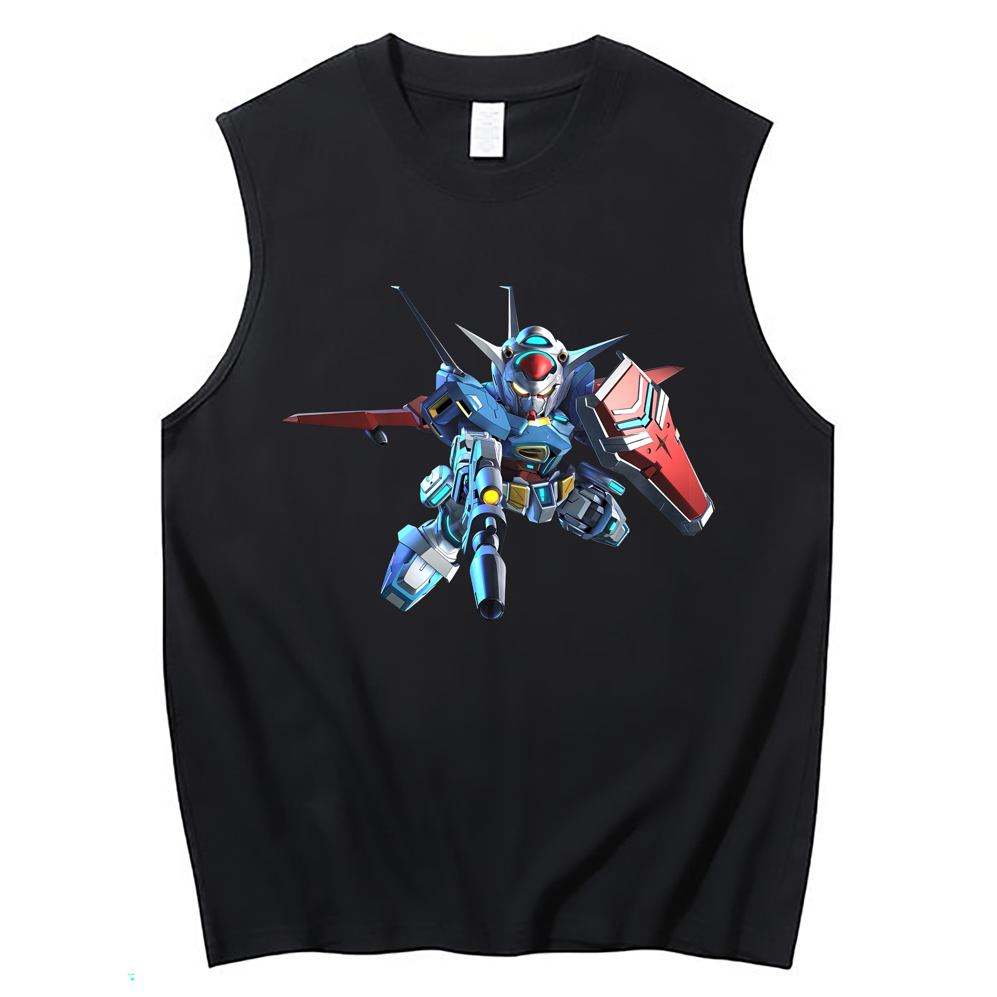 （画像用） 機動戦士ガンダム Mobile Suit Gundam コットン100％タンクトップ（フロントプリント）