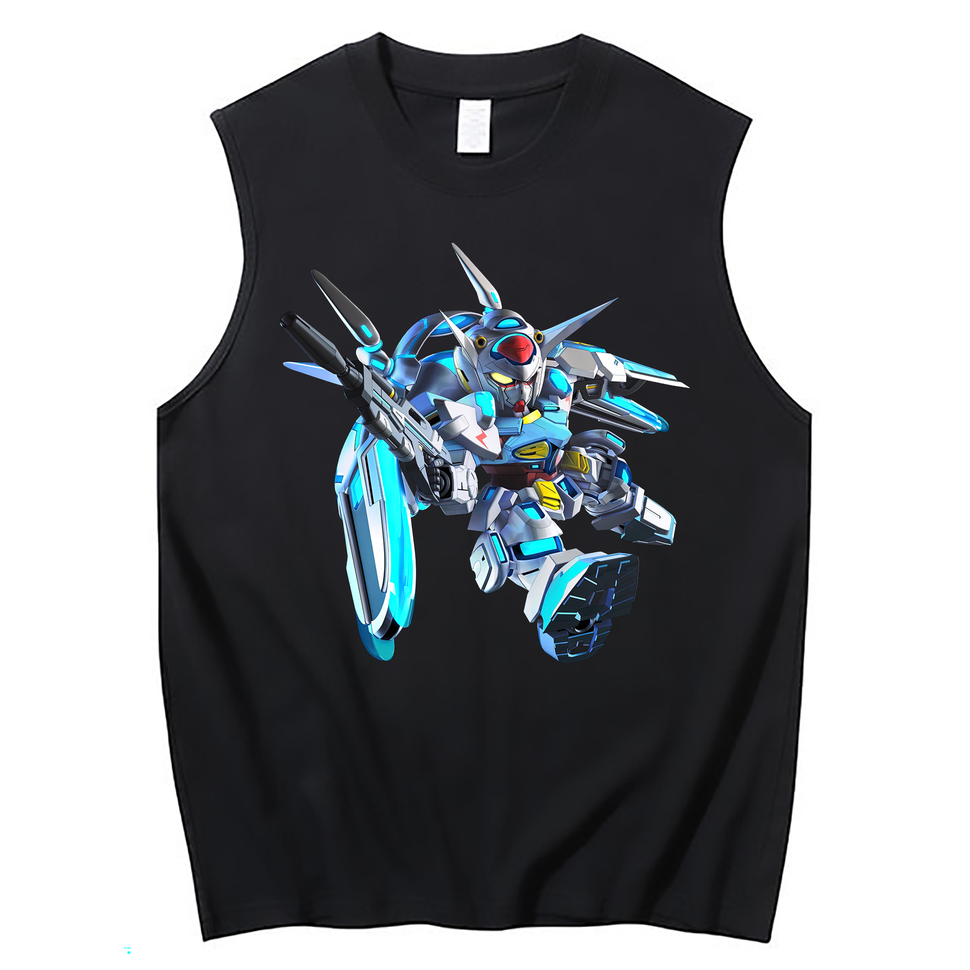 （画像用） 機動戦士ガンダム Mobile Suit Gundam コットン100％タンクトップ（フロントプリント）
