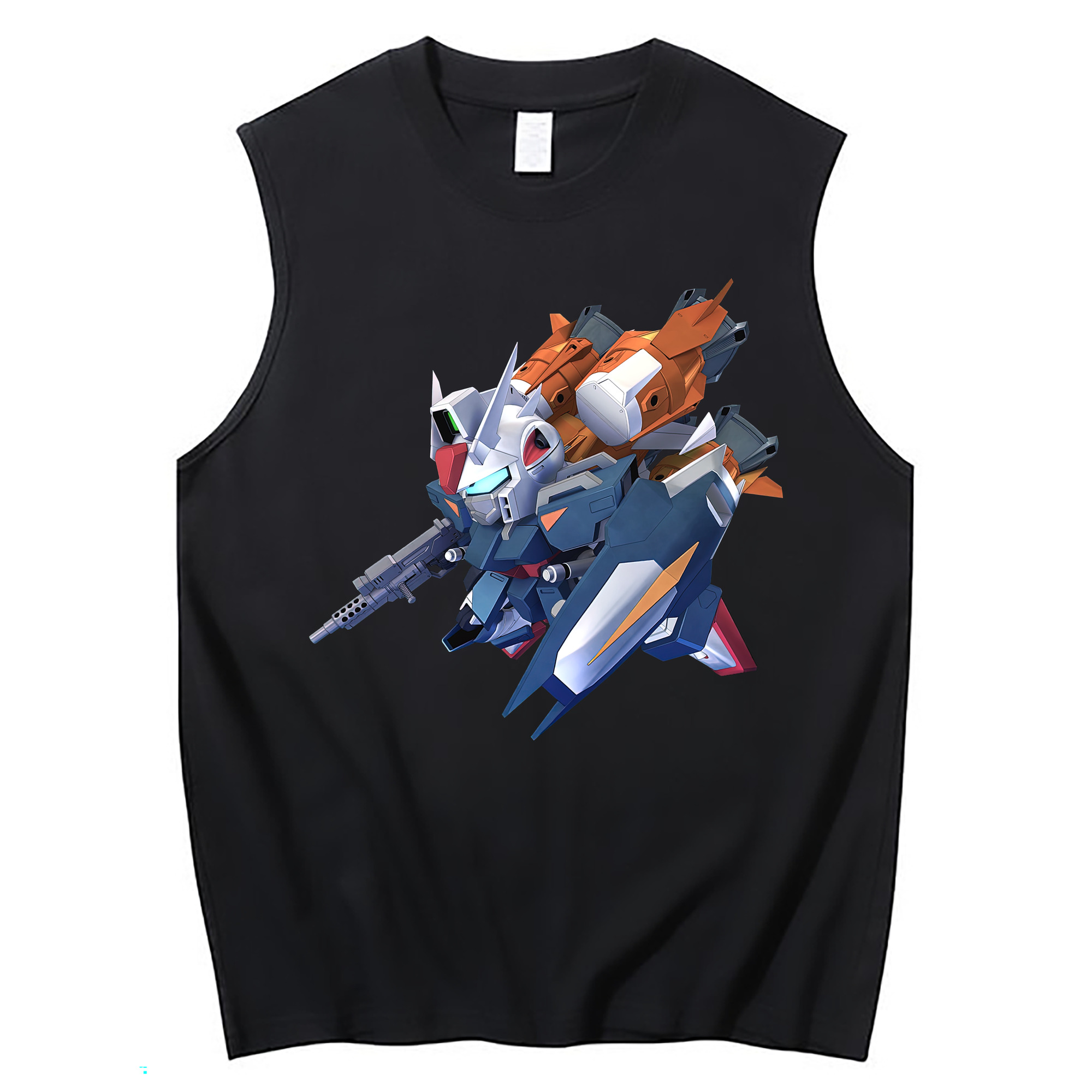 （画像用） 機動戦士ガンダム Mobile Suit Gundam コットン100％タンクトップ（フロントプリント）