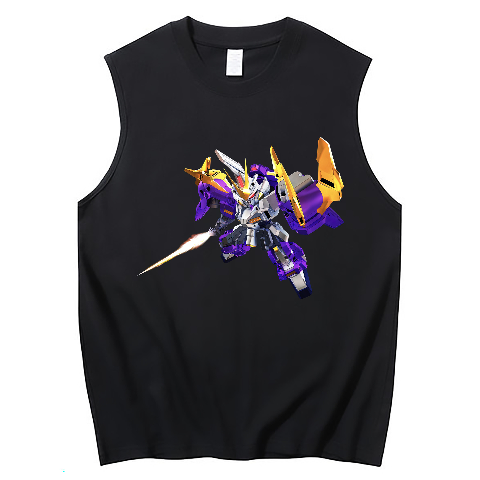 （画像用） 機動戦士ガンダム Mobile Suit Gundam コットン100％タンクトップ（フロントプリント）
