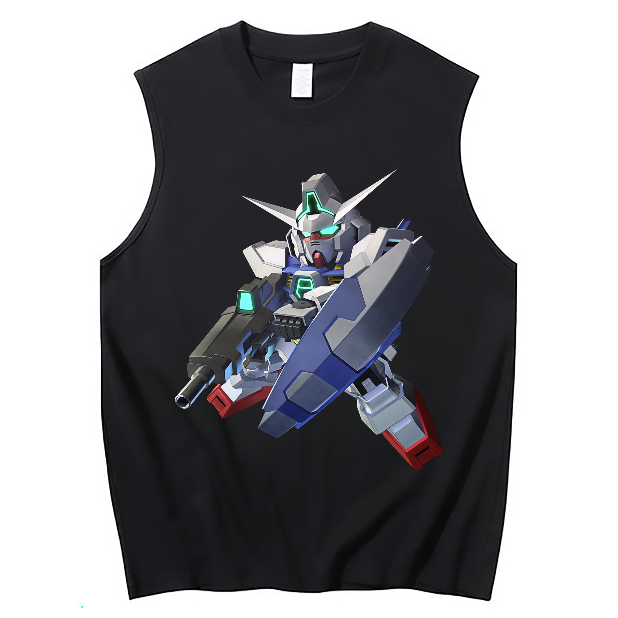 （画像用） 機動戦士ガンダム Mobile Suit Gundam コットン100％タンクトップ（フロントプリント）