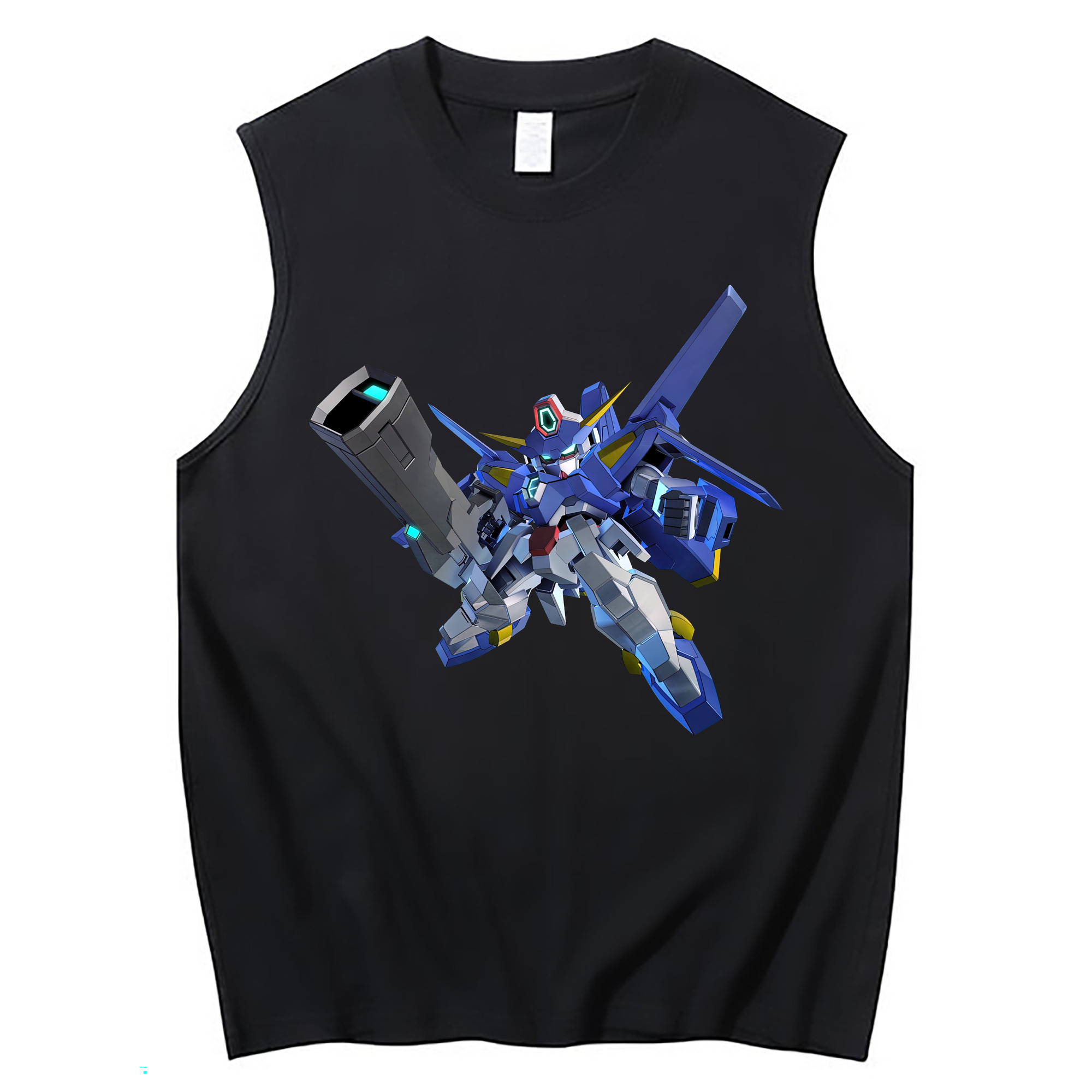 （画像用） 機動戦士ガンダム Mobile Suit Gundam コットン100％タンクトップ（フロントプリント）