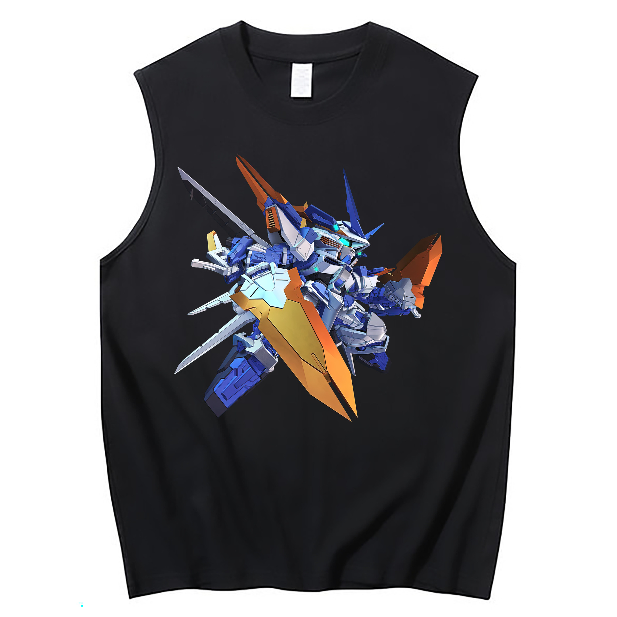 （画像用） 機動戦士ガンダム Mobile Suit Gundam コットン100％タンクトップ（フロントプリント）