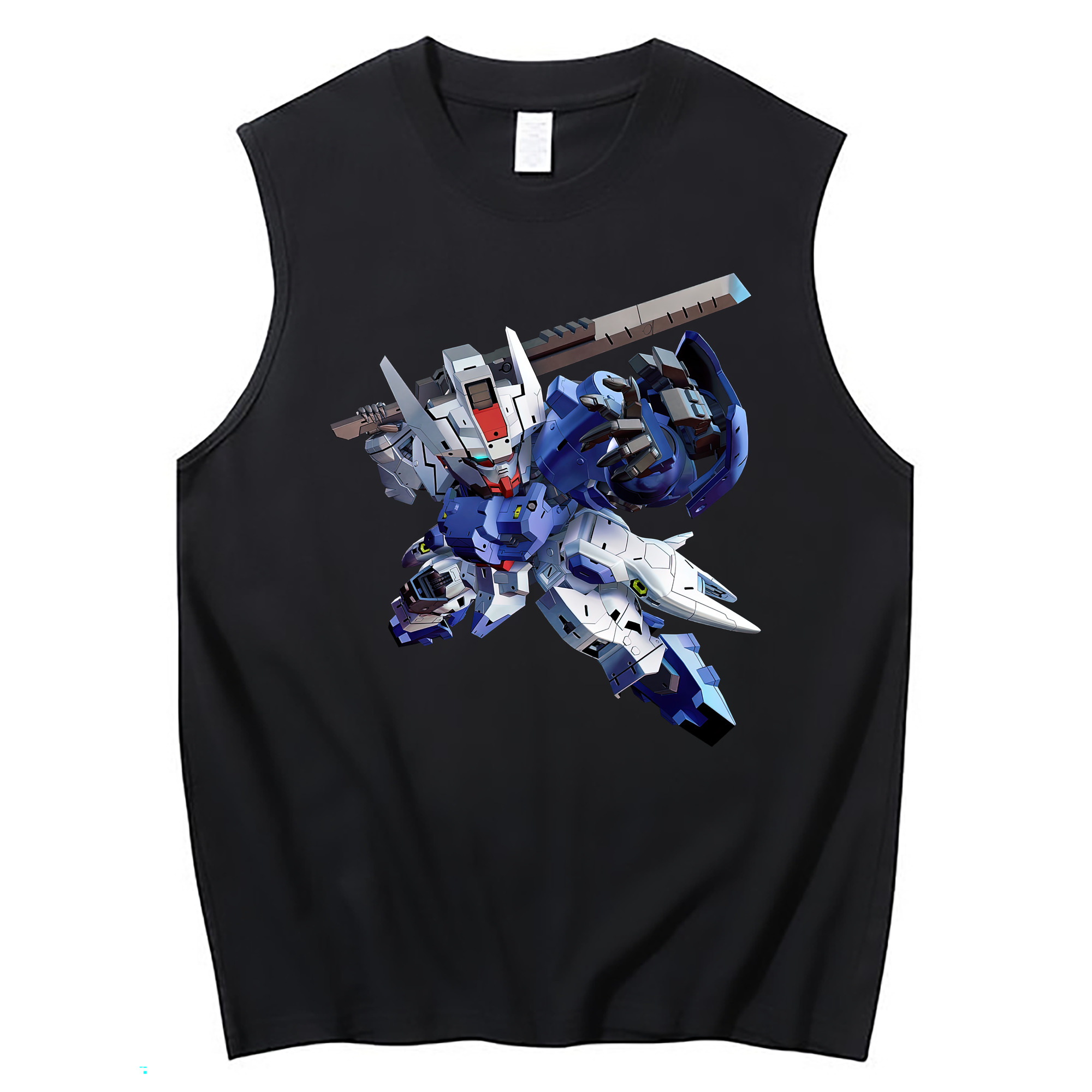 （画像用） 機動戦士ガンダム Mobile Suit Gundam コットン100％タンクトップ（フロントプリント）