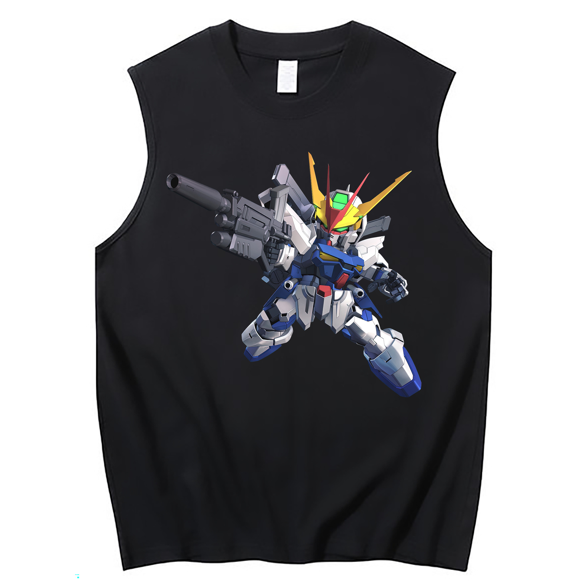 （画像用） 機動戦士ガンダム Mobile Suit Gundam コットン100％タンクトップ（フロントプリント）