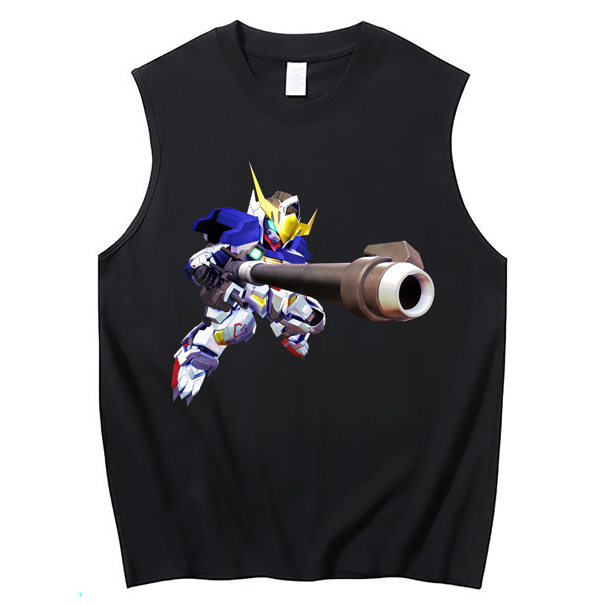 （画像用） 機動戦士ガンダム Mobile Suit Gundam コットン100％タンクトップ（フロントプリント）