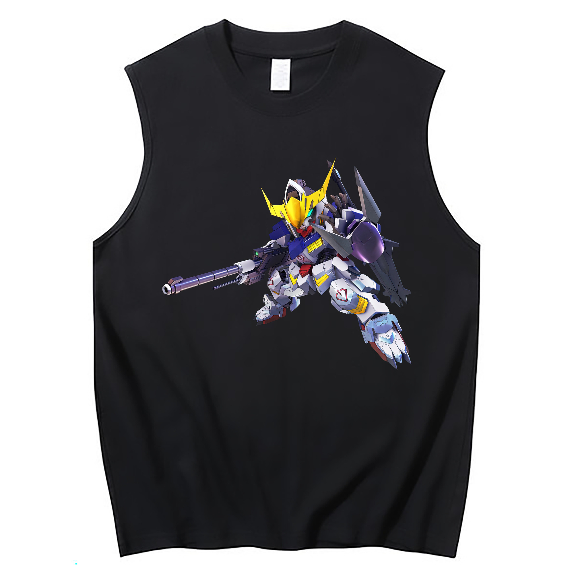（画像用） 機動戦士ガンダム Mobile Suit Gundam コットン100％タンクトップ（フロントプリント）