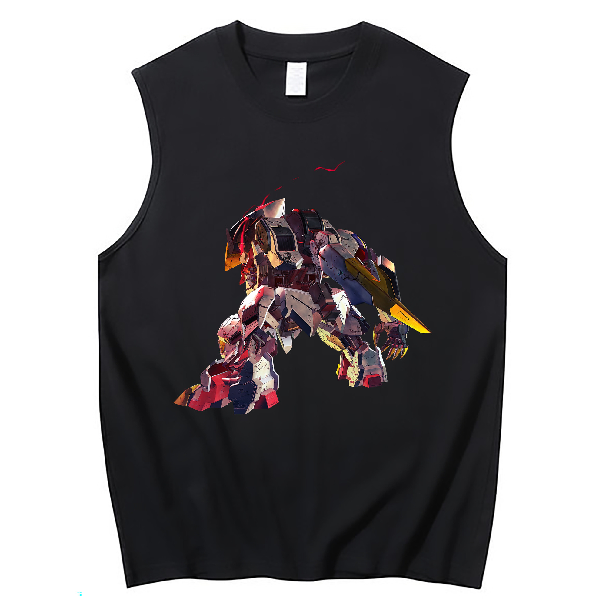 （画像用） 機動戦士ガンダム Mobile Suit Gundam コットン100％タンクトップ（フロントプリント）