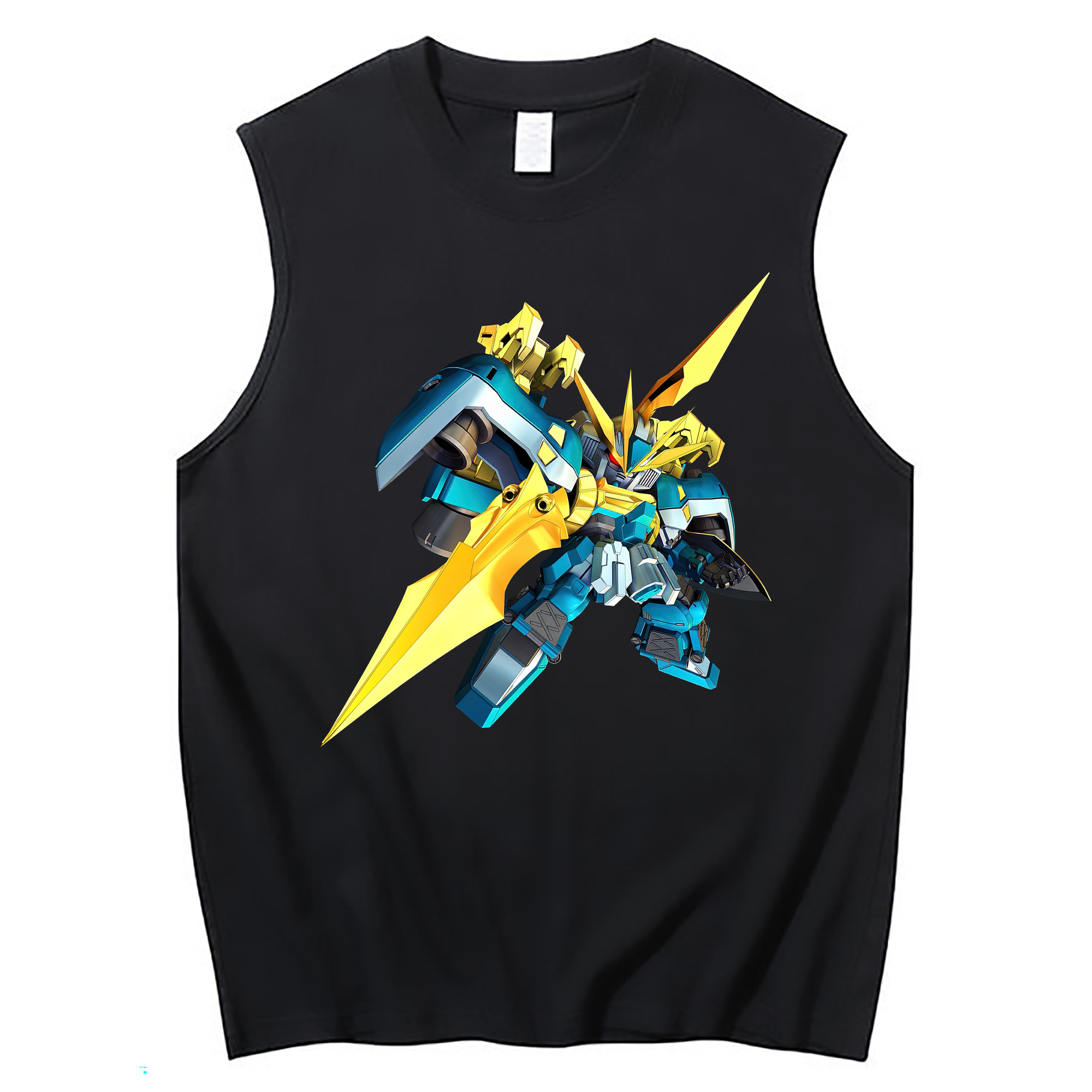 （画像用） 機動戦士ガンダム Mobile Suit Gundam コットン100％タンクトップ（フロントプリント）
