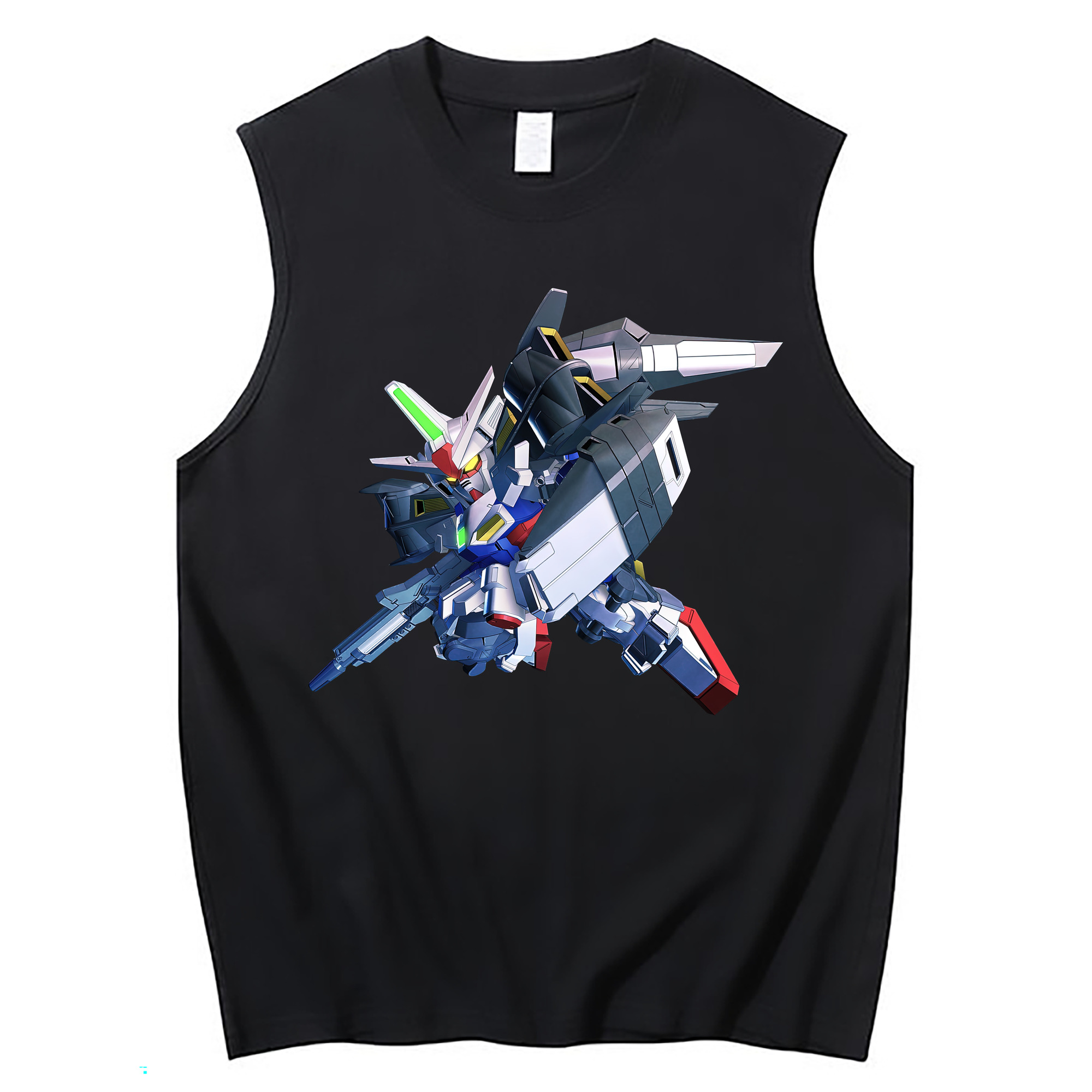 （画像用） 機動戦士ガンダム Mobile Suit Gundam コットン100％タンクトップ（フロントプリント）
