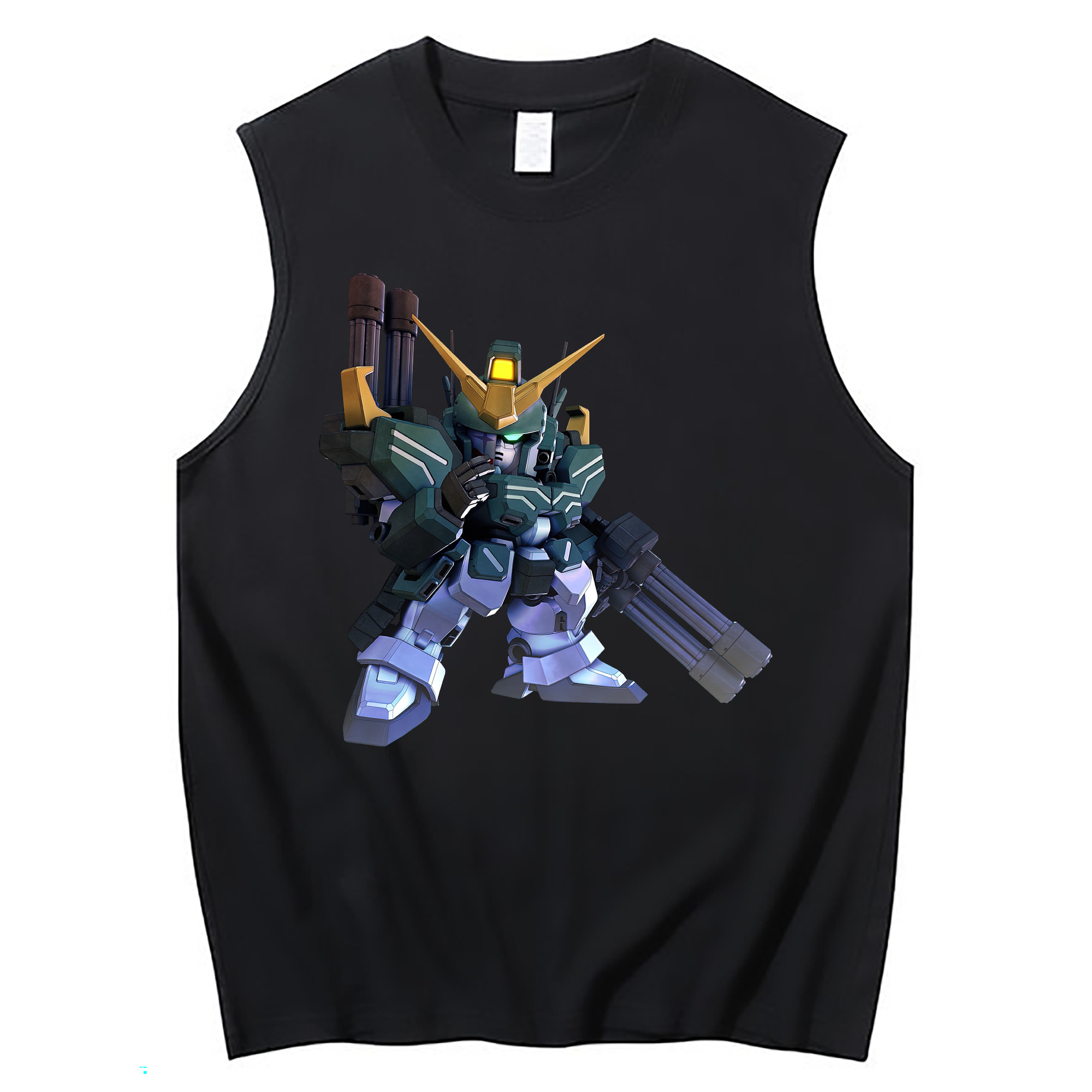（画像用） 機動戦士ガンダム Mobile Suit Gundam コットン100％タンクトップ（フロントプリント）