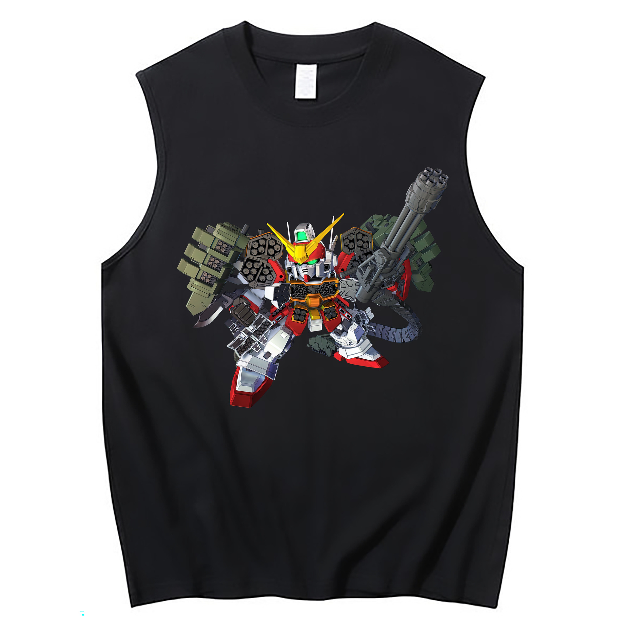 （画像用） 機動戦士ガンダム Mobile Suit Gundam コットン100％タンクトップ（フロントプリント）