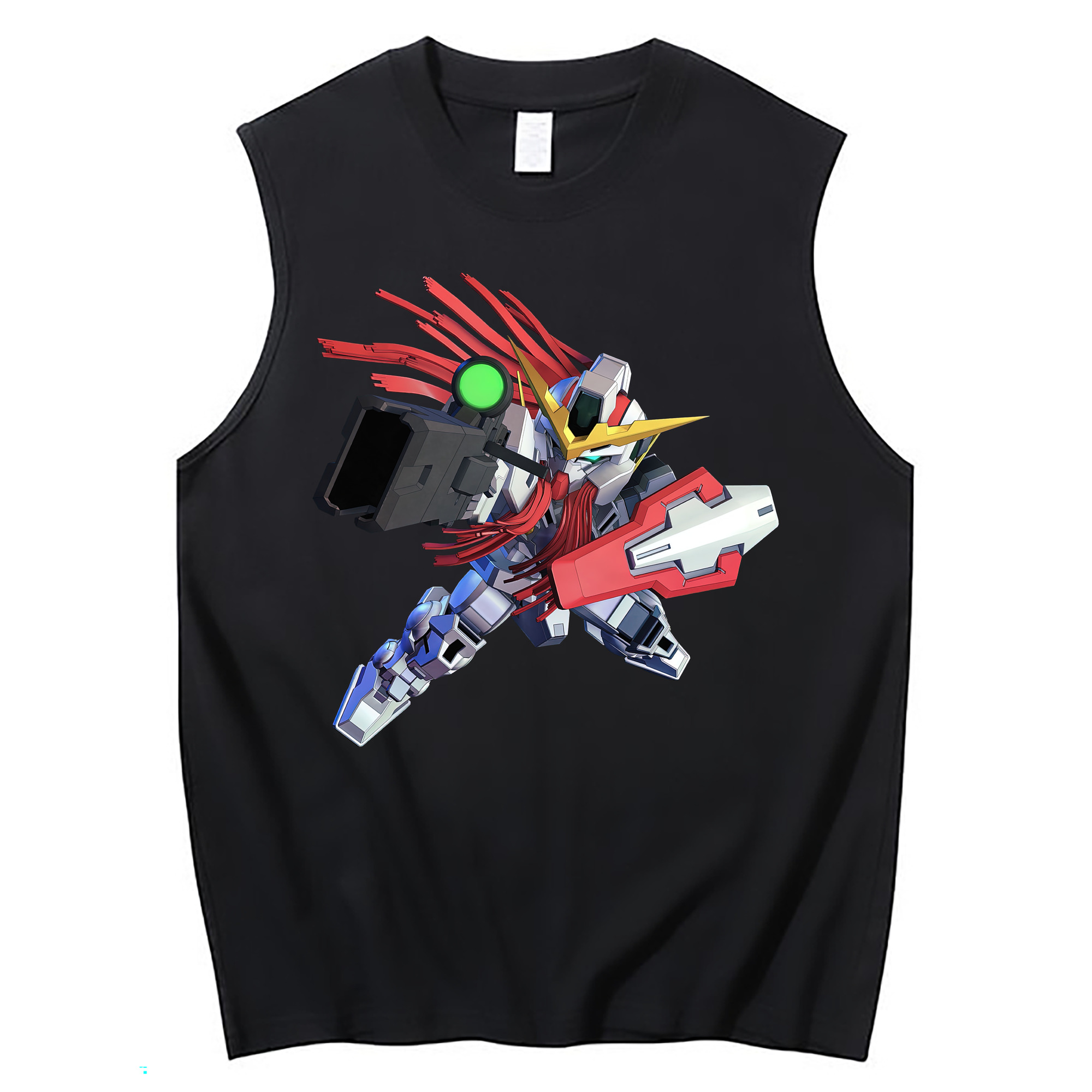 （画像用） 機動戦士ガンダム Mobile Suit Gundam コットン100％タンクトップ（フロントプリント）