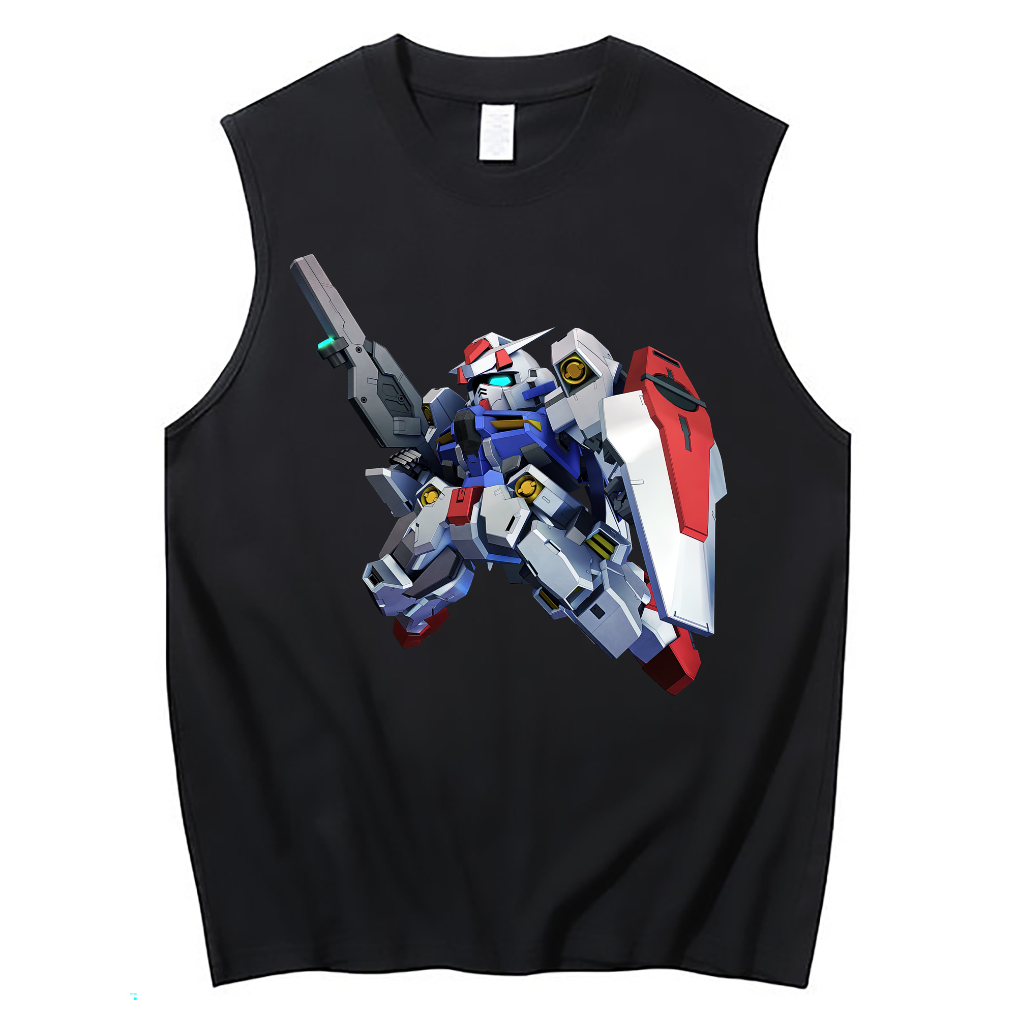 （画像用） 機動戦士ガンダム Mobile Suit Gundam コットン100％タンクトップ（フロントプリント）