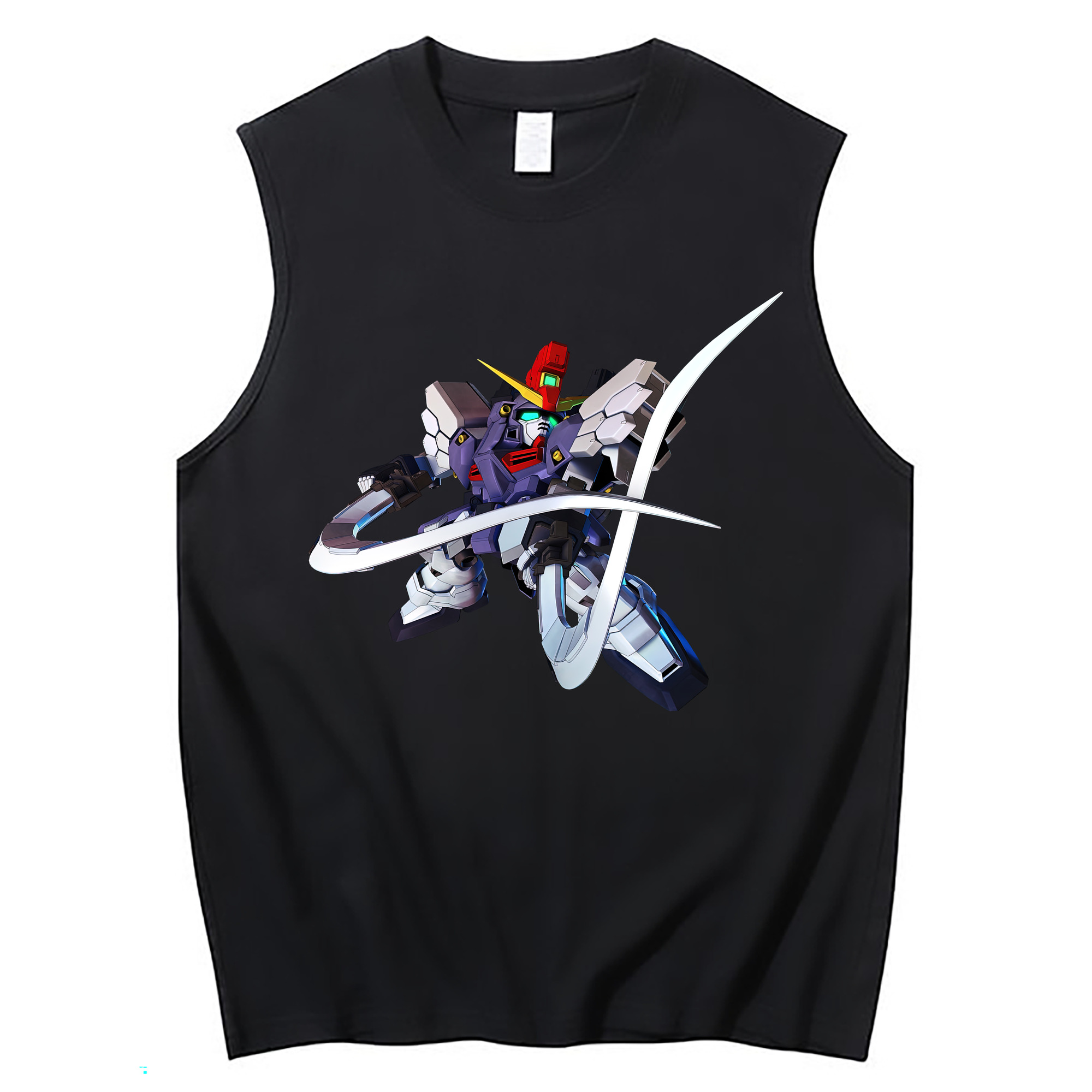 （画像用） 機動戦士ガンダム Mobile Suit Gundam コットン100％タンクトップ（フロントプリント）