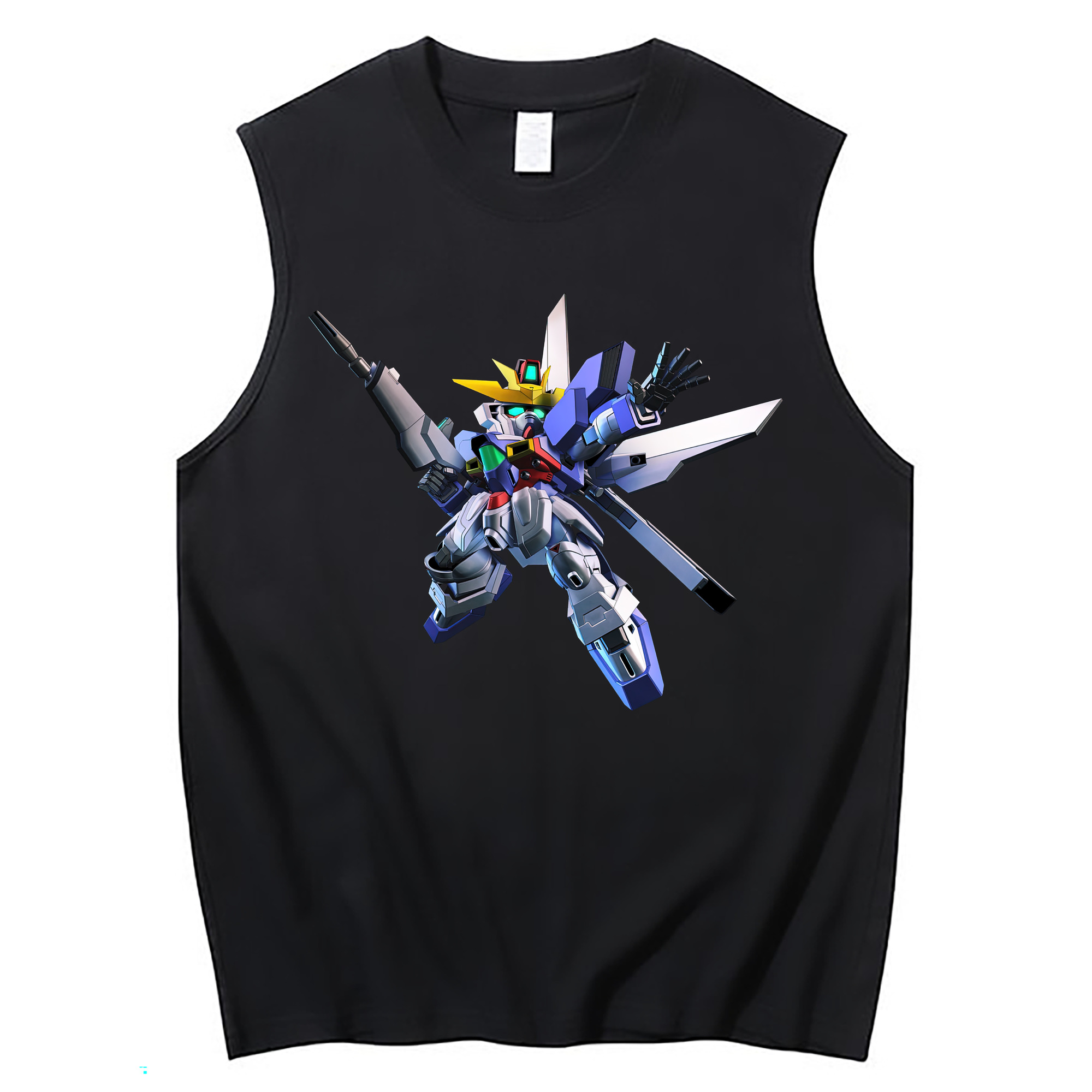 （画像用） 機動戦士ガンダム Mobile Suit Gundam コットン100％タンクトップ（フロントプリント）