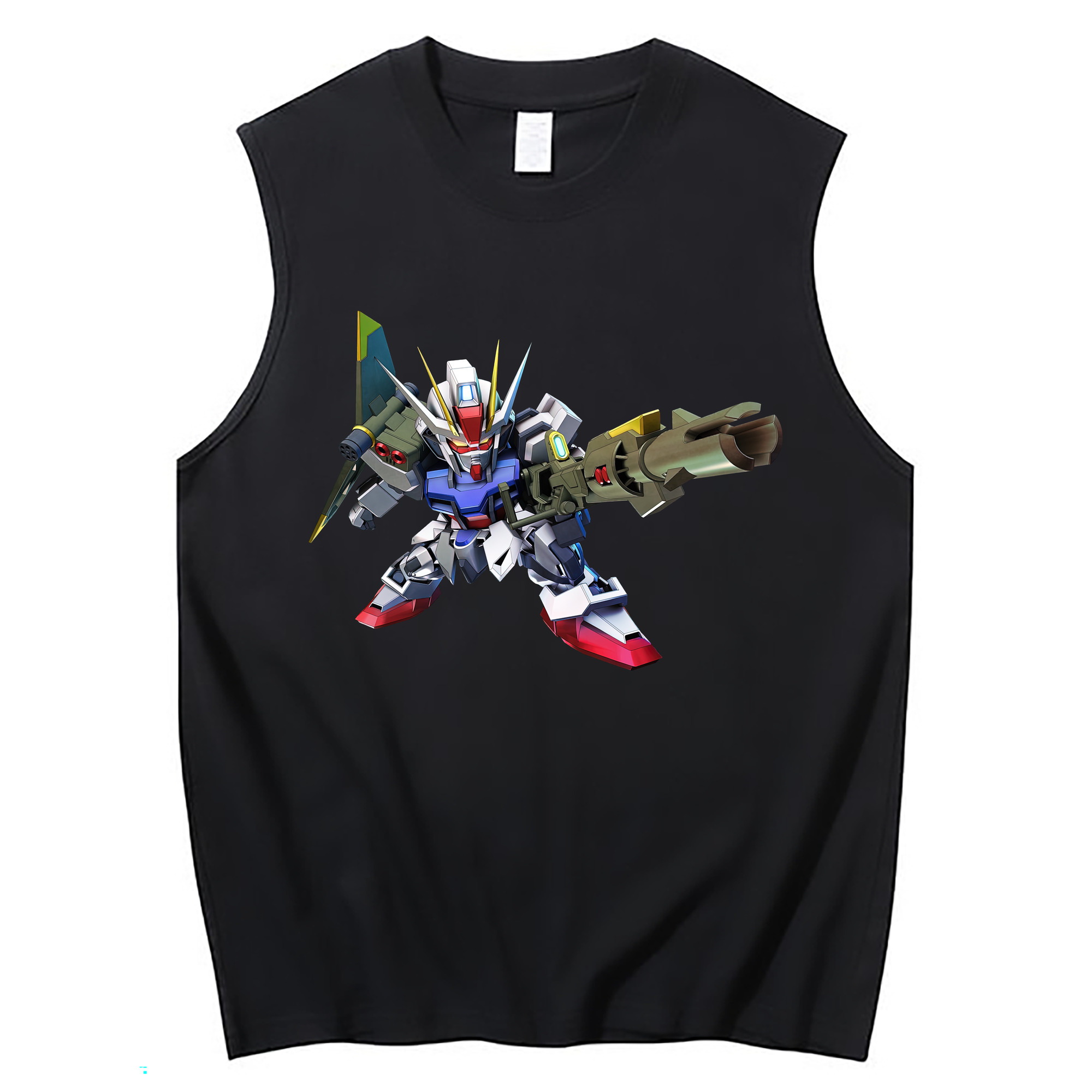（画像用） 機動戦士ガンダム Mobile Suit Gundam コットン100％タンクトップ（フロントプリント）