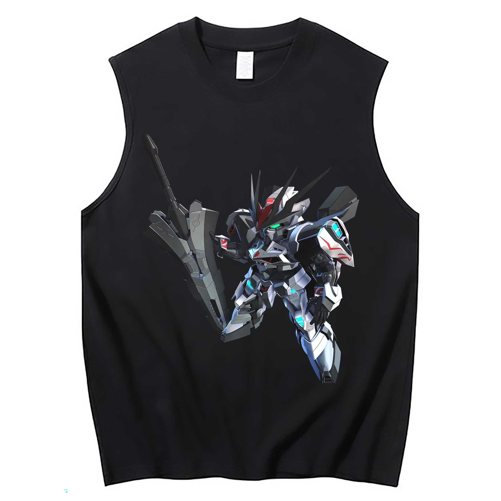 （画像用） 機動戦士ガンダム Mobile Suit Gundam コットン100％タンクトップ（フロントプリント）