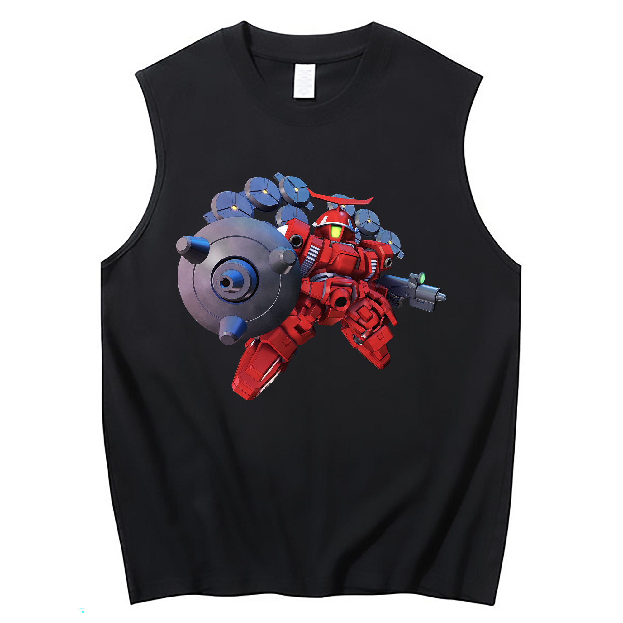 （画像用） 機動戦士ガンダム Mobile Suit Gundam コットン100％タンクトップ（フロントプリント）