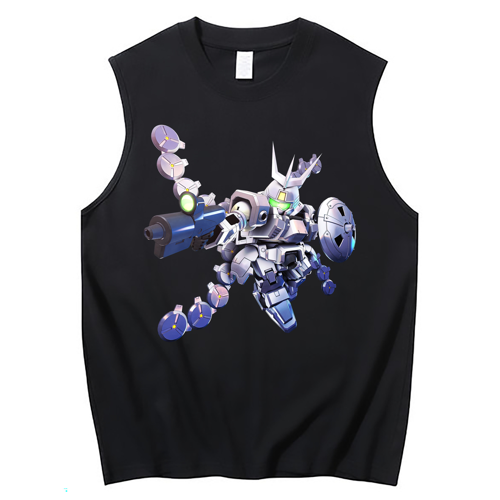（画像用） 機動戦士ガンダム Mobile Suit Gundam コットン100％タンクトップ（フロントプリント）