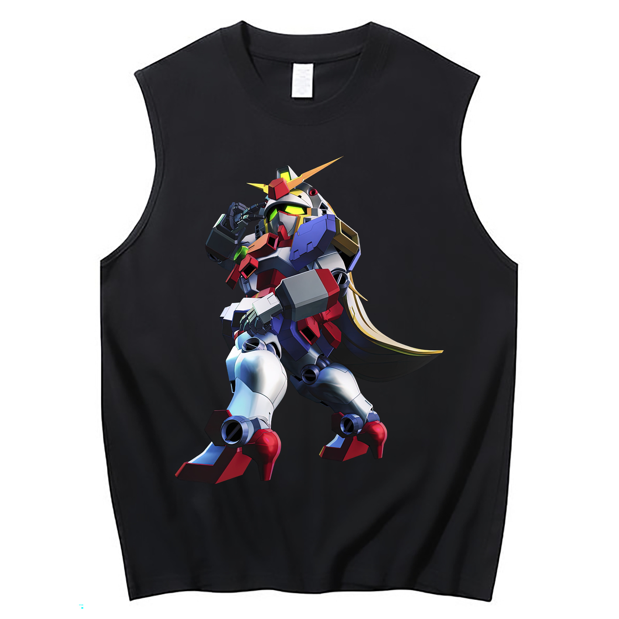 （画像用） 機動戦士ガンダム Mobile Suit Gundam コットン100％タンクトップ（フロントプリント）