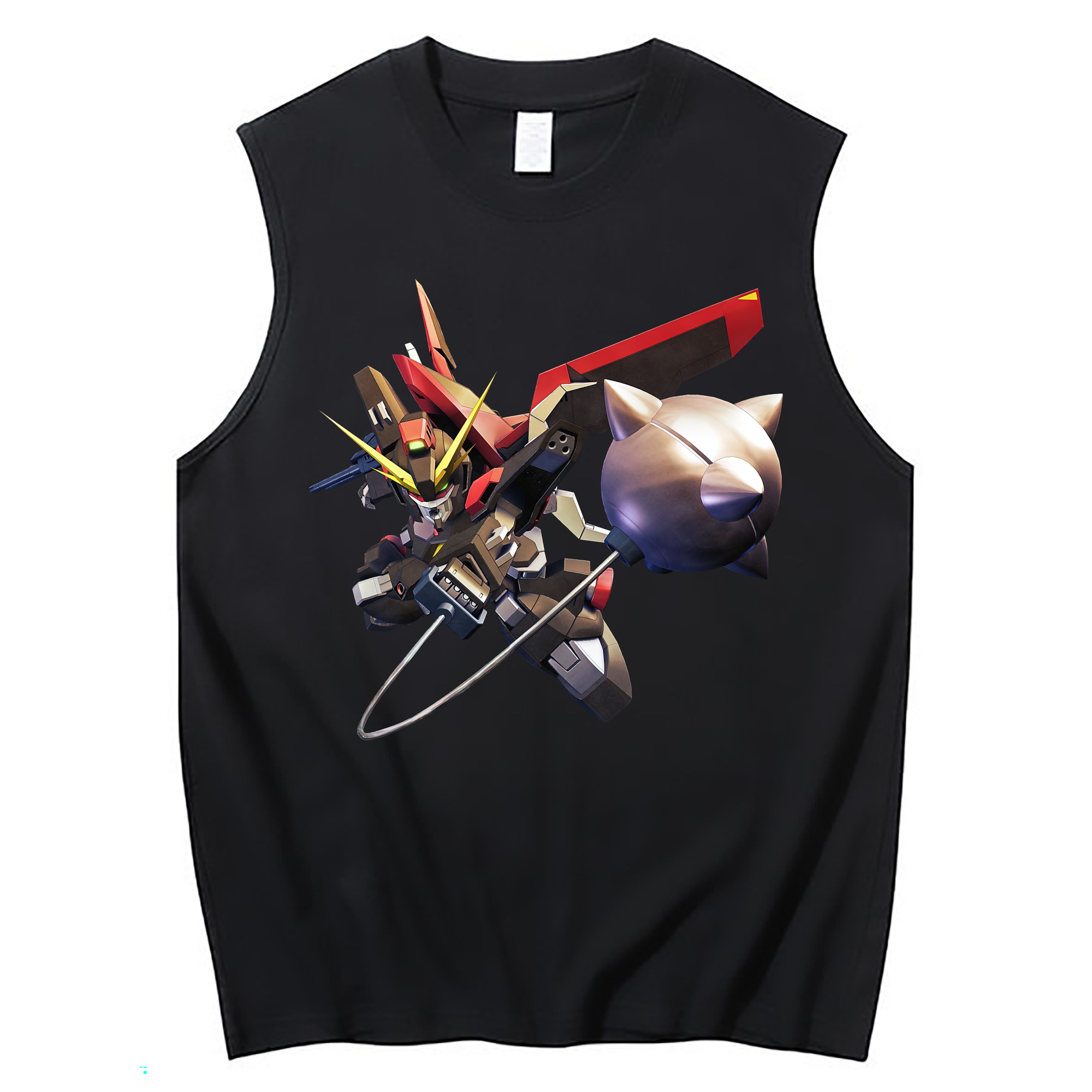 （画像用） 機動戦士ガンダム Mobile Suit Gundam コットン100％タンクトップ（フロントプリント）