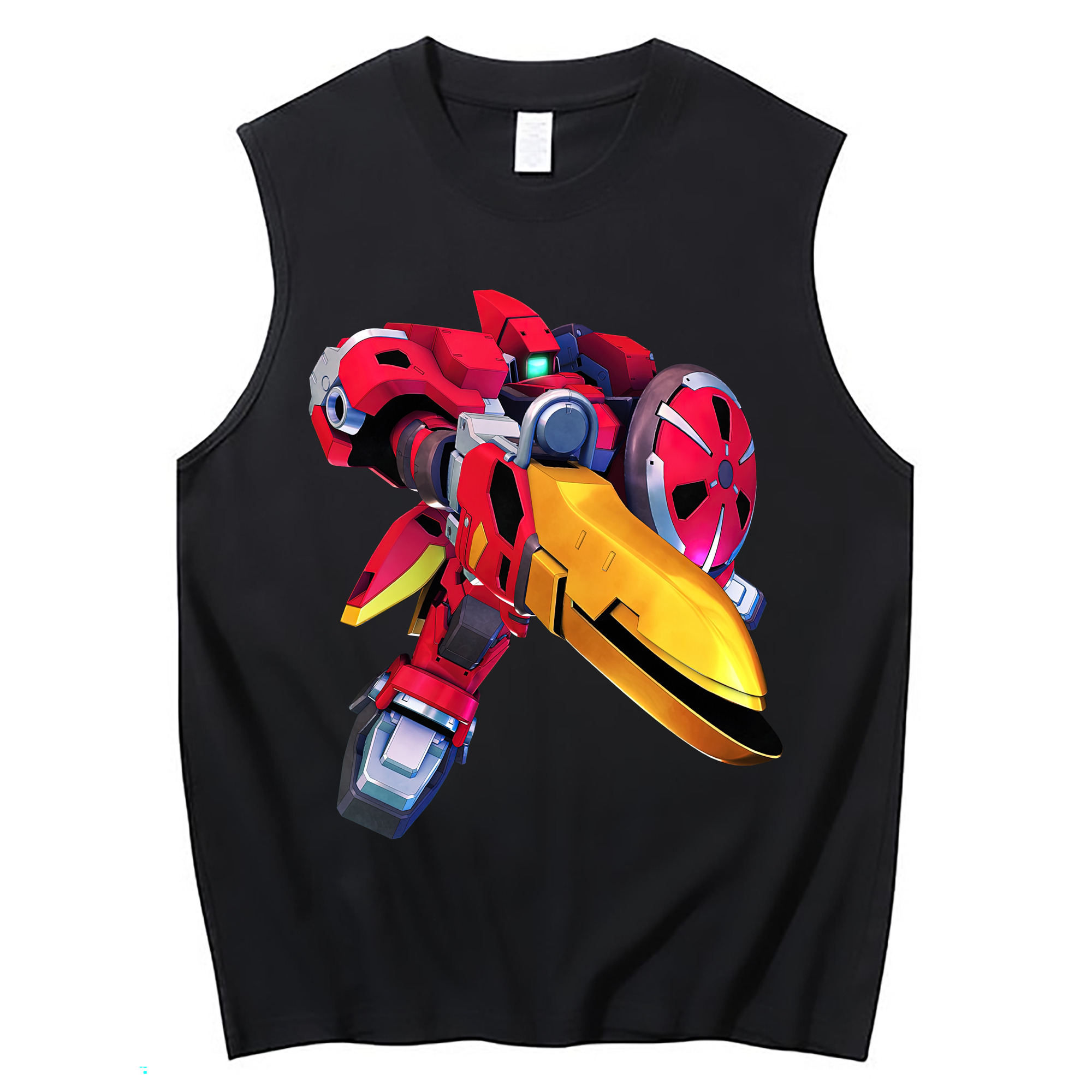 （画像用） 機動戦士ガンダム Mobile Suit Gundam コットン100％タンクトップ（フロントプリント）