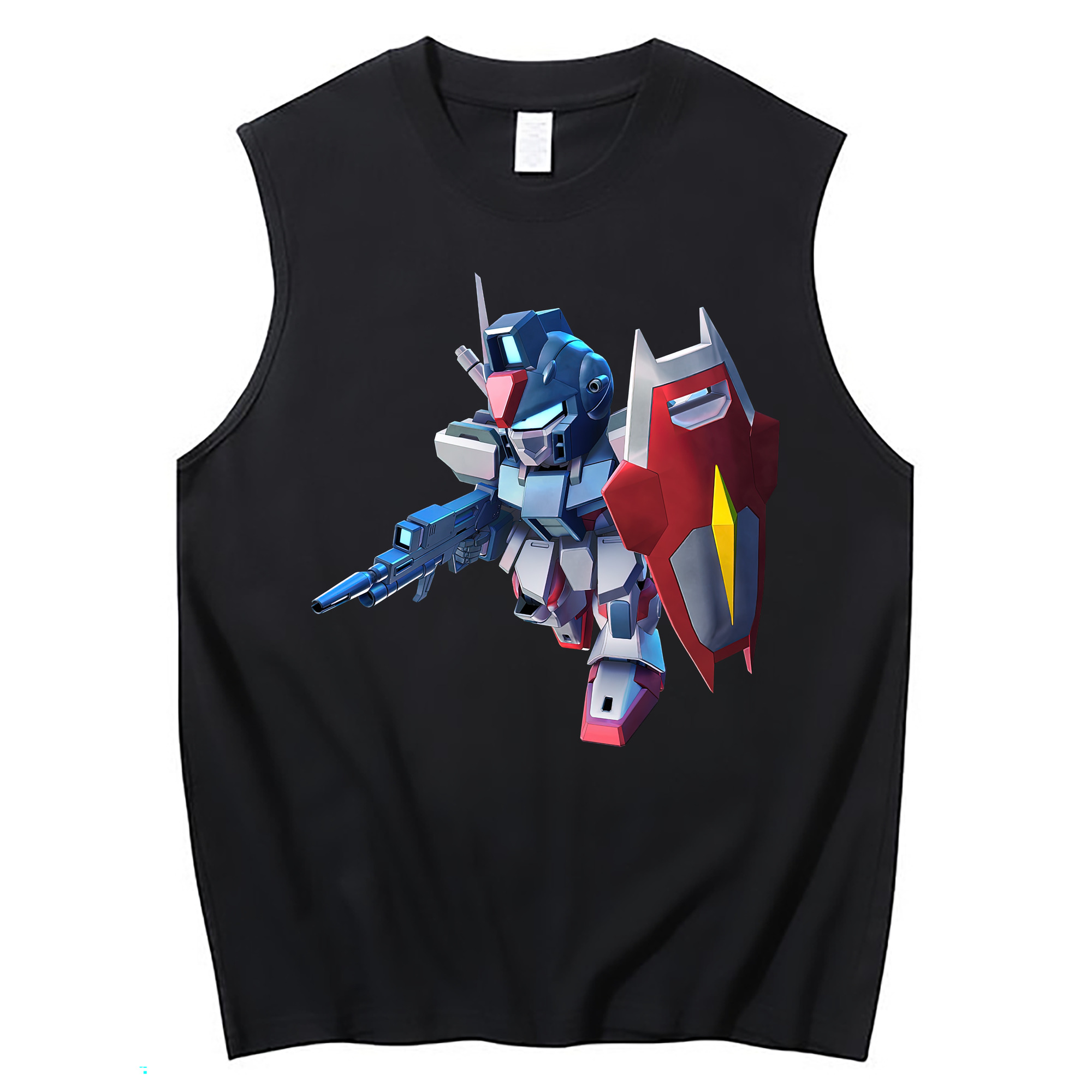 （画像用） 機動戦士ガンダム Mobile Suit Gundam コットン100％タンクトップ（フロントプリント）