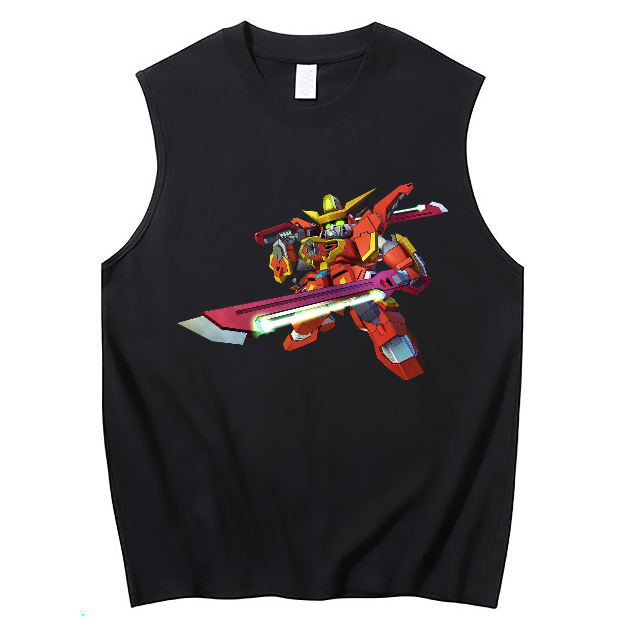 （画像用） 機動戦士ガンダム Mobile Suit Gundam コットン100％タンクトップ（フロントプリント）