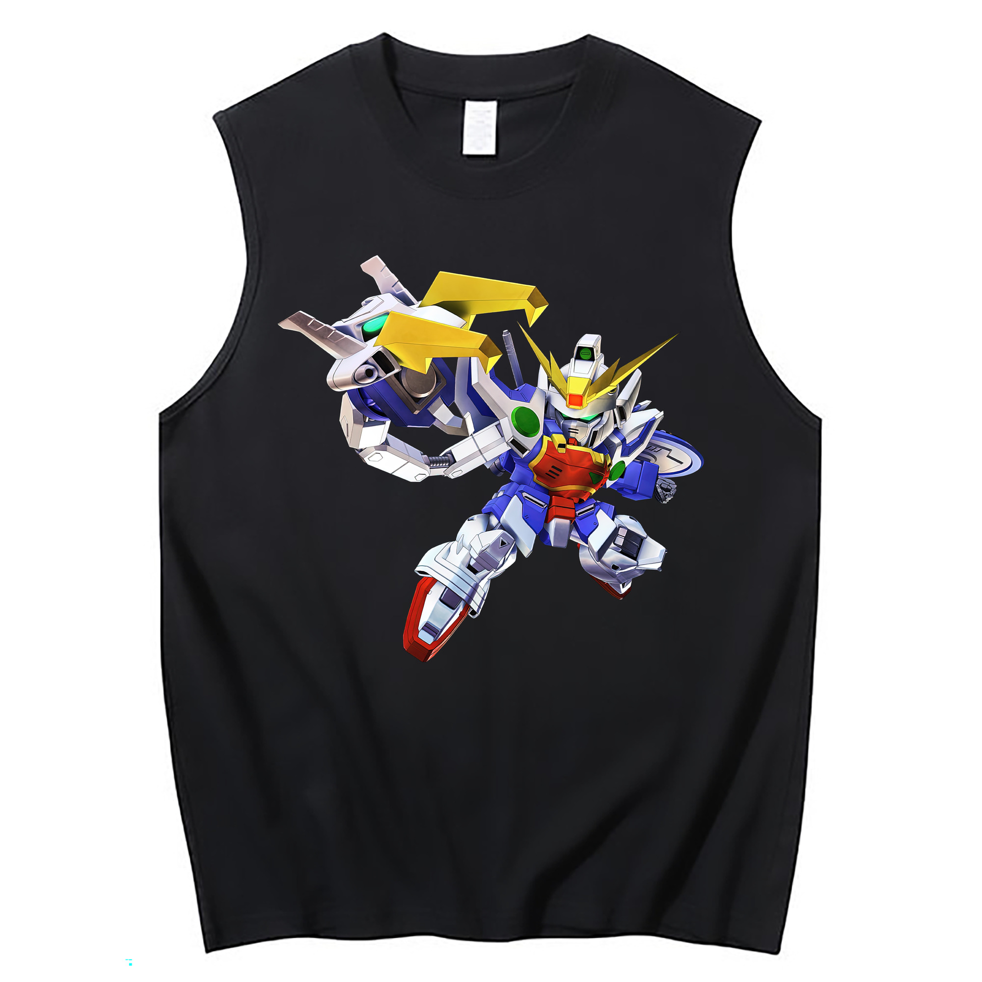 （画像用） 機動戦士ガンダム Mobile Suit Gundam コットン100％タンクトップ（フロントプリント）