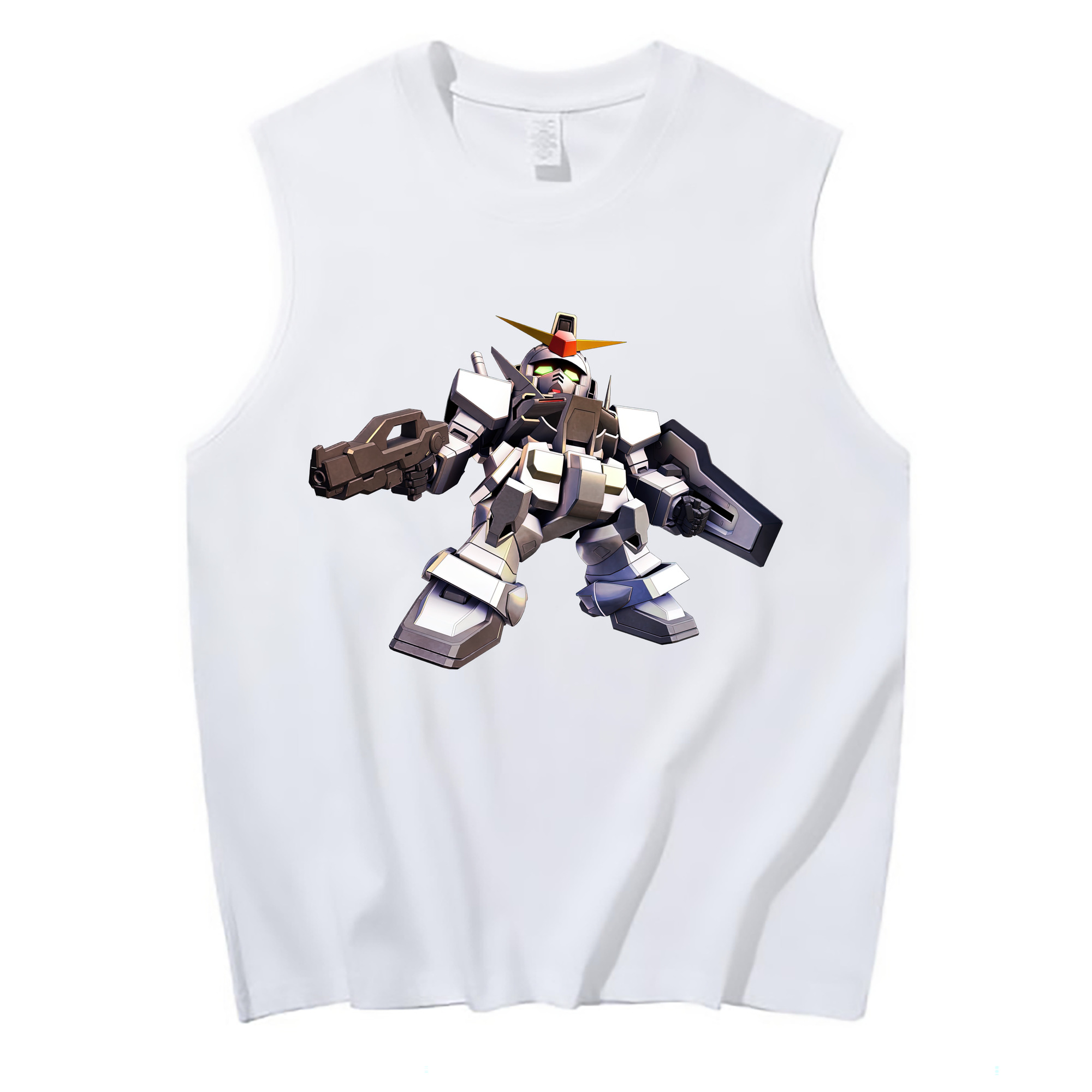 （画像用） 機動戦士ガンダム Mobile Suit Gundam コットン100％タンクトップ（フロントプリント）
