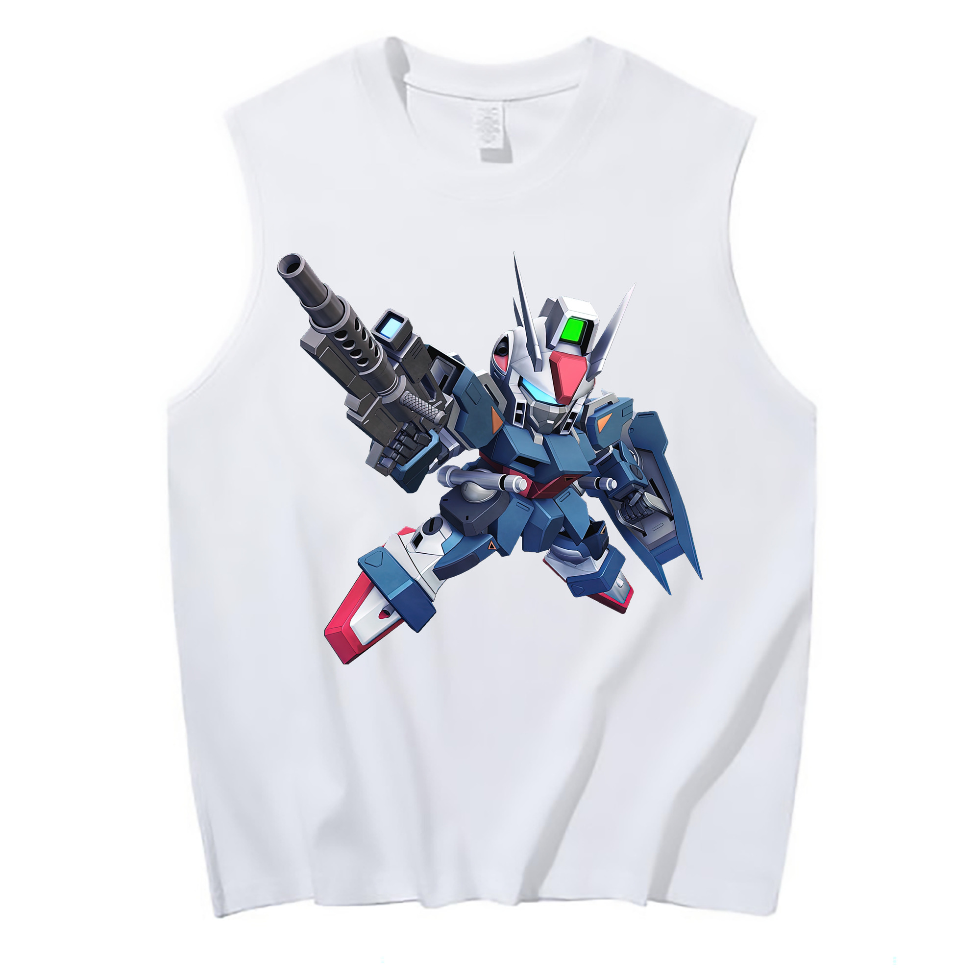 （画像用） 機動戦士ガンダム Mobile Suit Gundam コットン100％タンクトップ（フロントプリント）