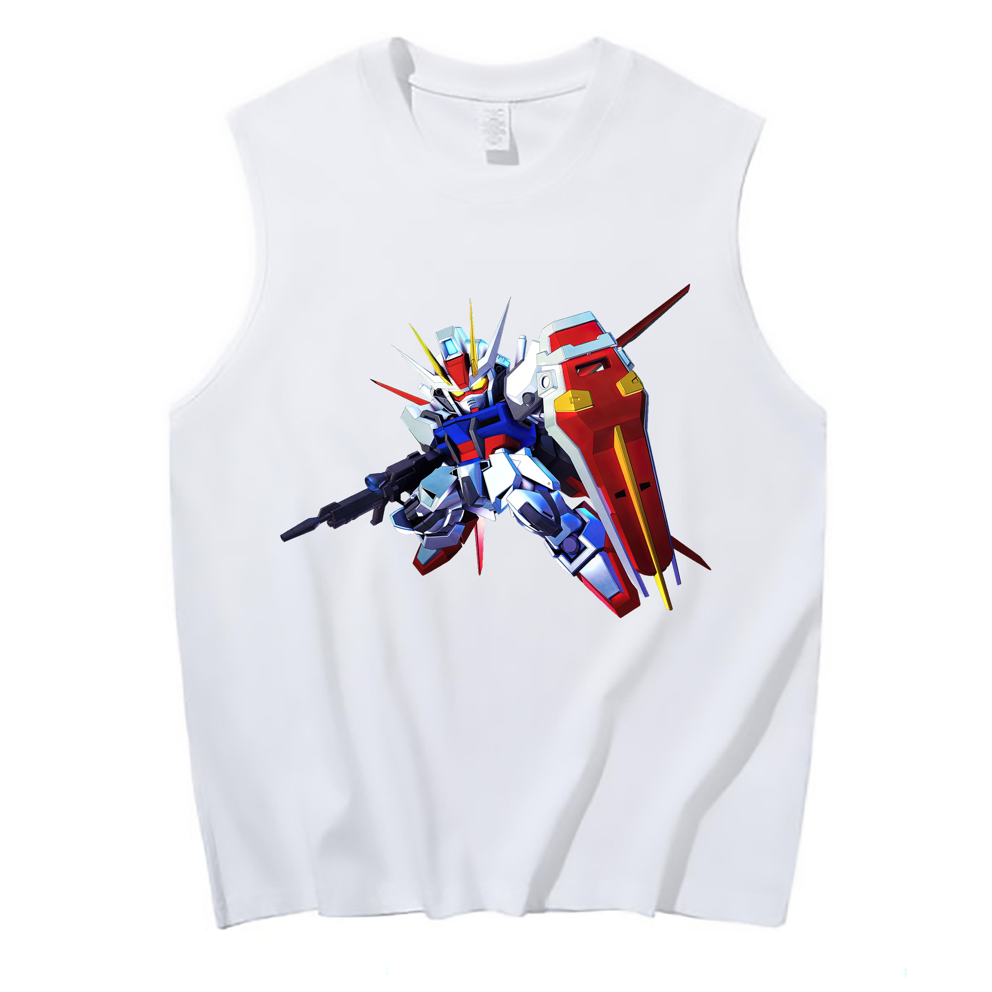 （画像用） 機動戦士ガンダム Mobile Suit Gundam コットン100％タンクトップ（フロントプリント）