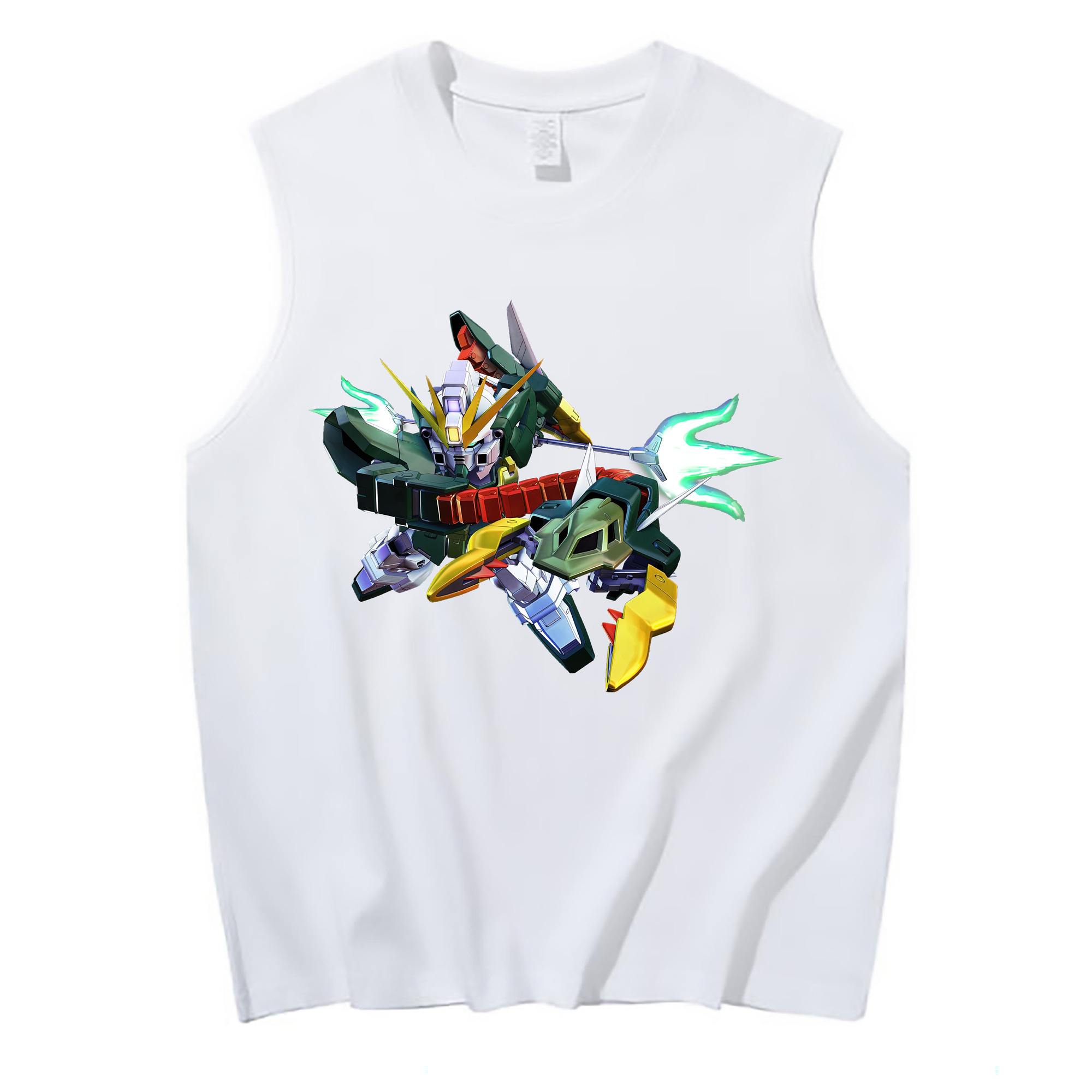 （画像用） 機動戦士ガンダム Mobile Suit Gundam コットン100％タンクトップ（フロントプリント）