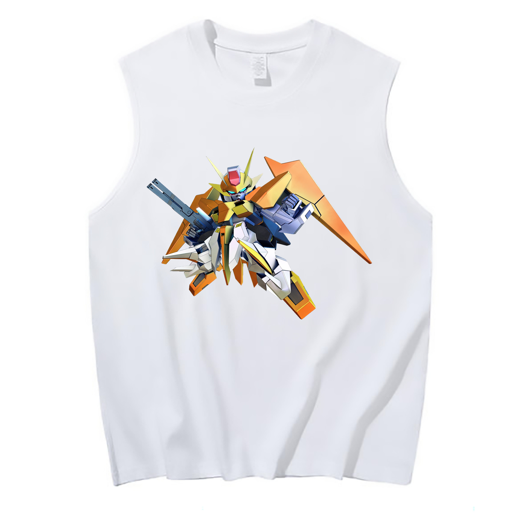 （画像用） 機動戦士ガンダム Mobile Suit Gundam コットン100％タンクトップ（フロントプリント）