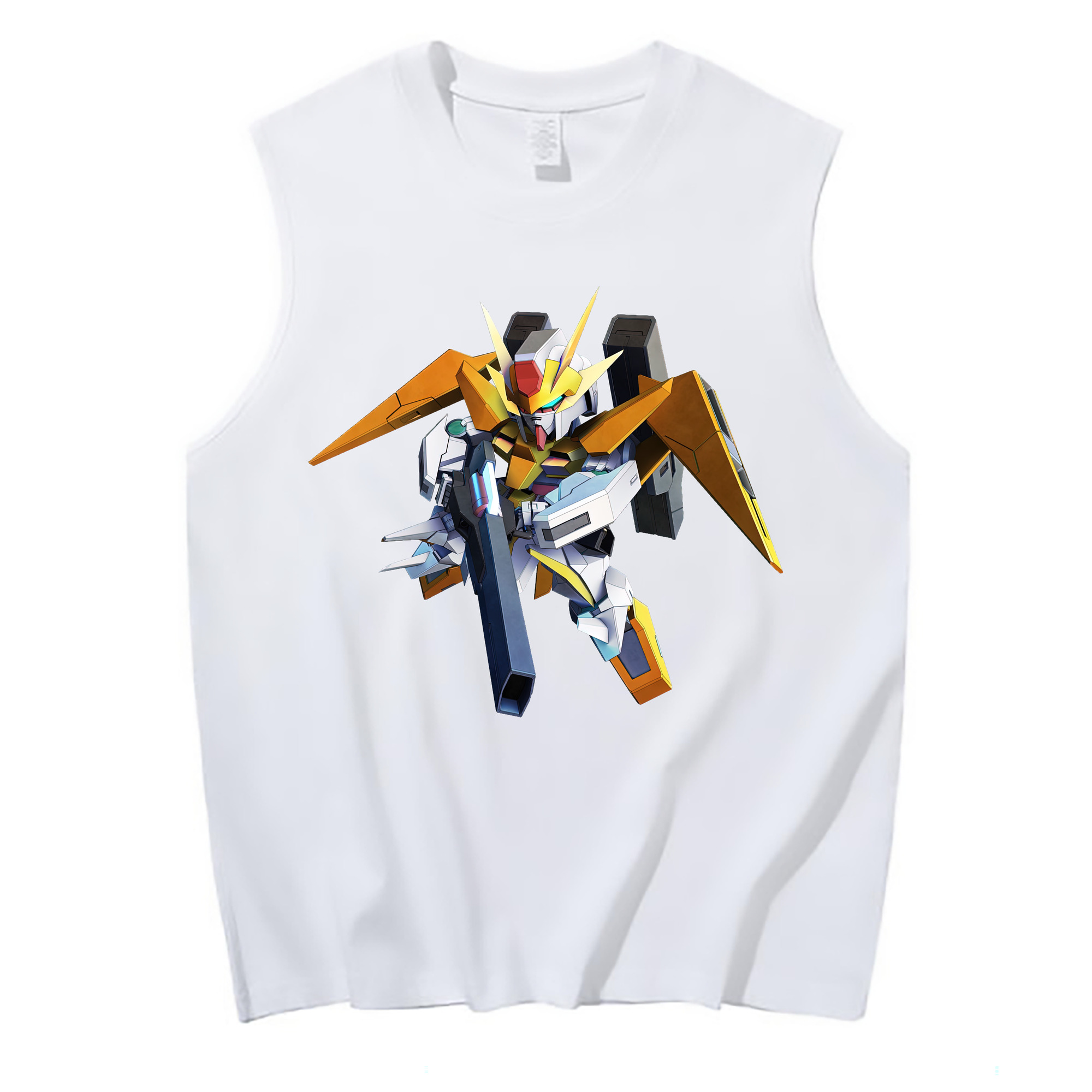 （画像用） 機動戦士ガンダム Mobile Suit Gundam コットン100％タンクトップ（フロントプリント）