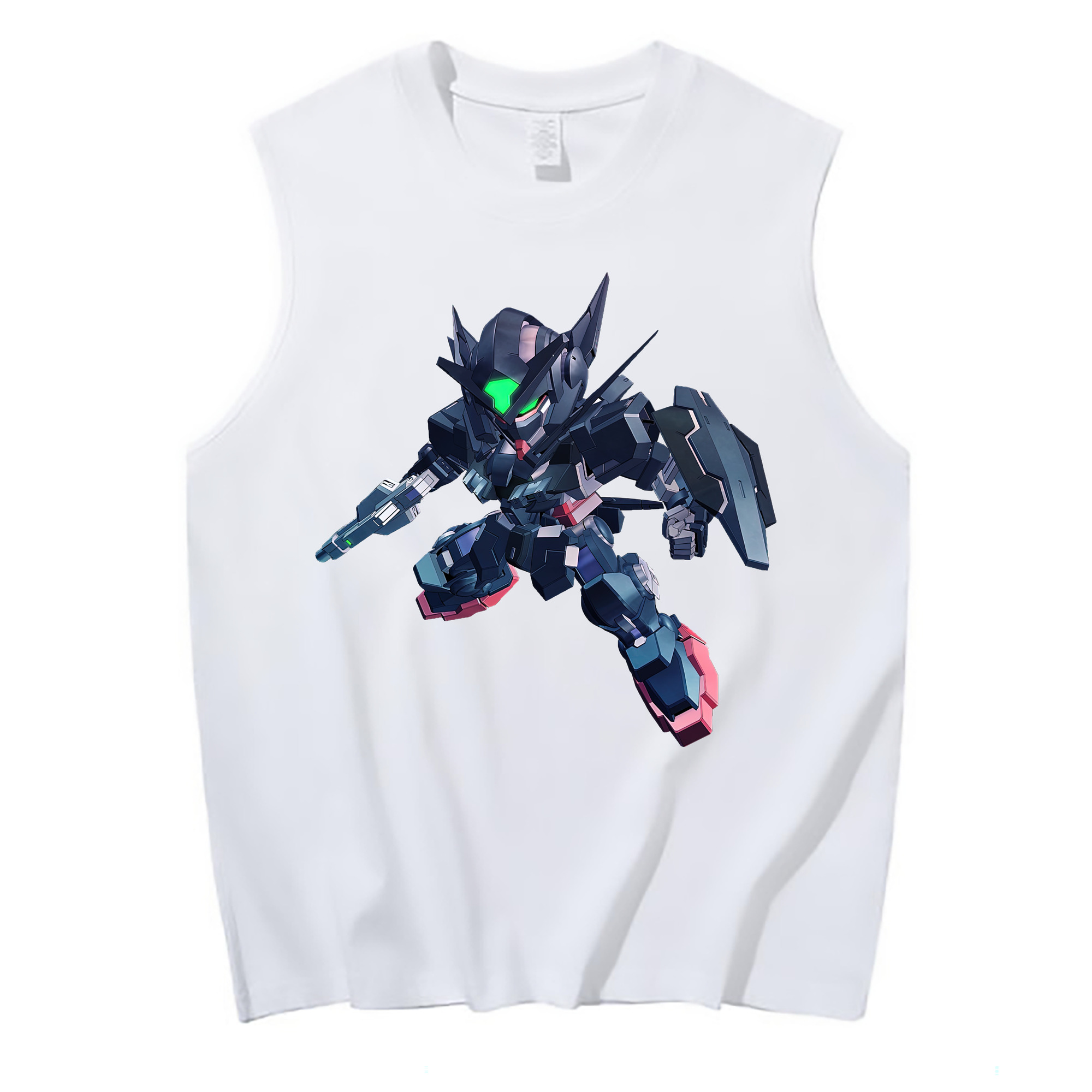 （画像用） 機動戦士ガンダム Mobile Suit Gundam コットン100％タンクトップ（フロントプリント）