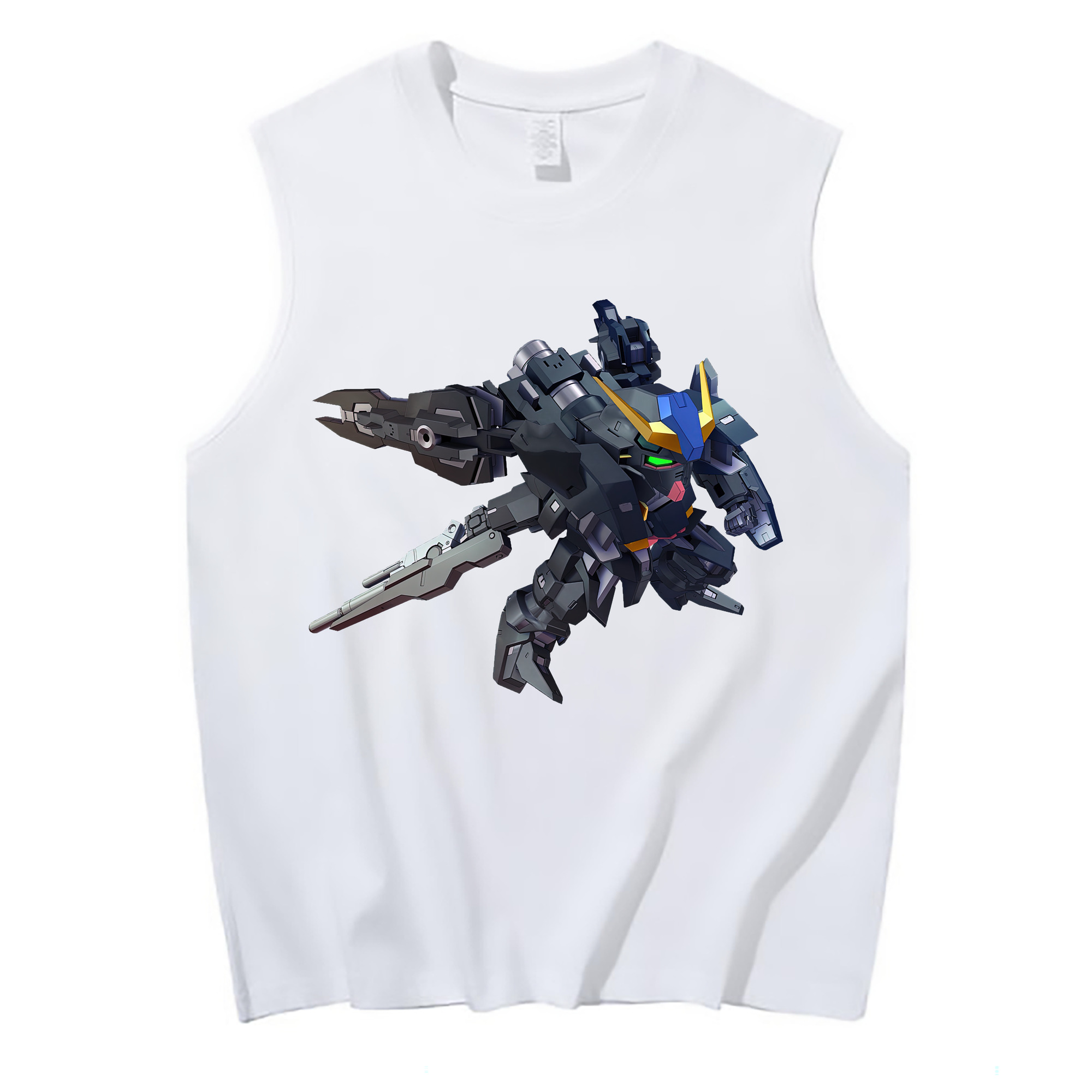 （画像用） 機動戦士ガンダム Mobile Suit Gundam コットン100％タンクトップ（フロントプリント）