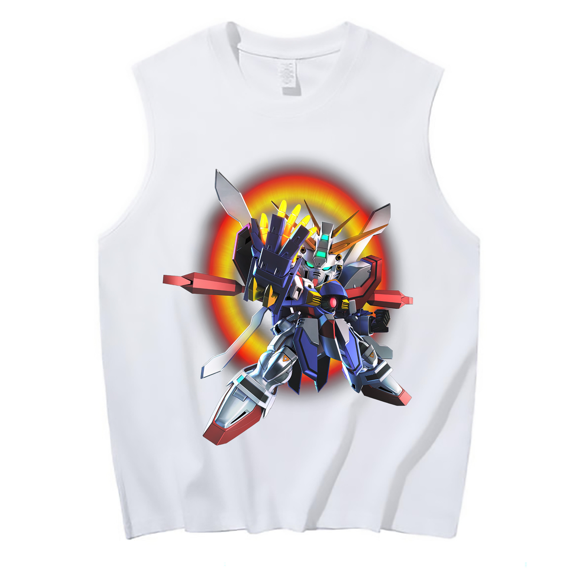 （画像用） 機動戦士ガンダム Mobile Suit Gundam コットン100％タンクトップ（フロントプリント）