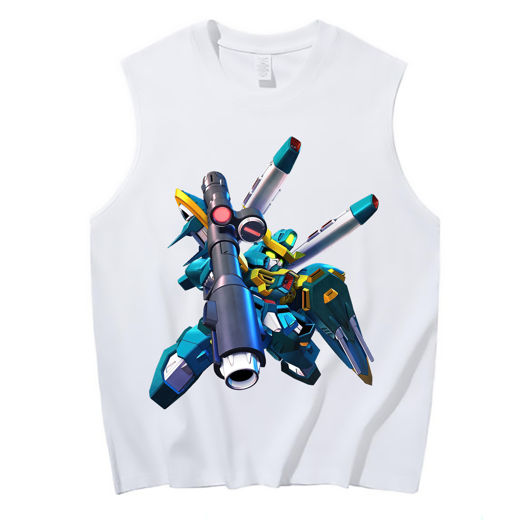 （画像用） 機動戦士ガンダム Mobile Suit Gundam コットン100％タンクトップ（フロントプリント）