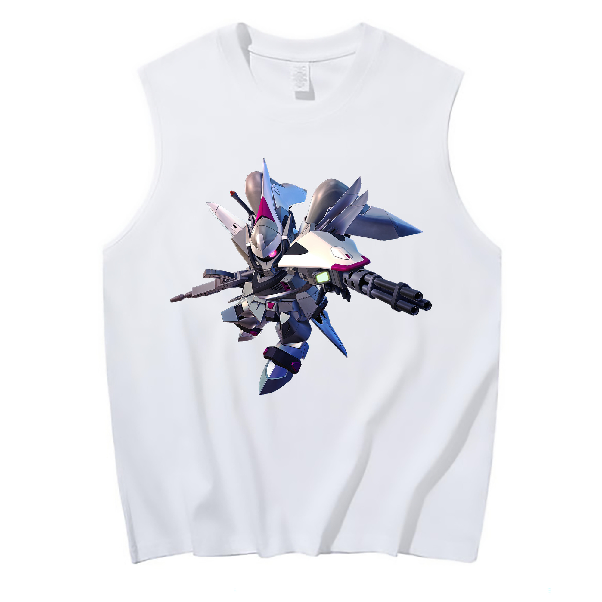 （画像用） 機動戦士ガンダム Mobile Suit Gundam コットン100％タンクトップ（フロントプリント）
