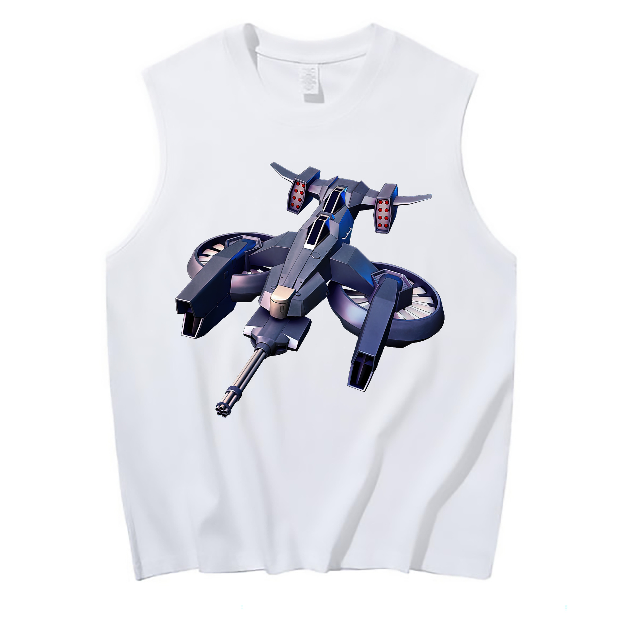 （画像用） 機動戦士ガンダム Mobile Suit Gundam コットン100％タンクトップ（フロントプリント）