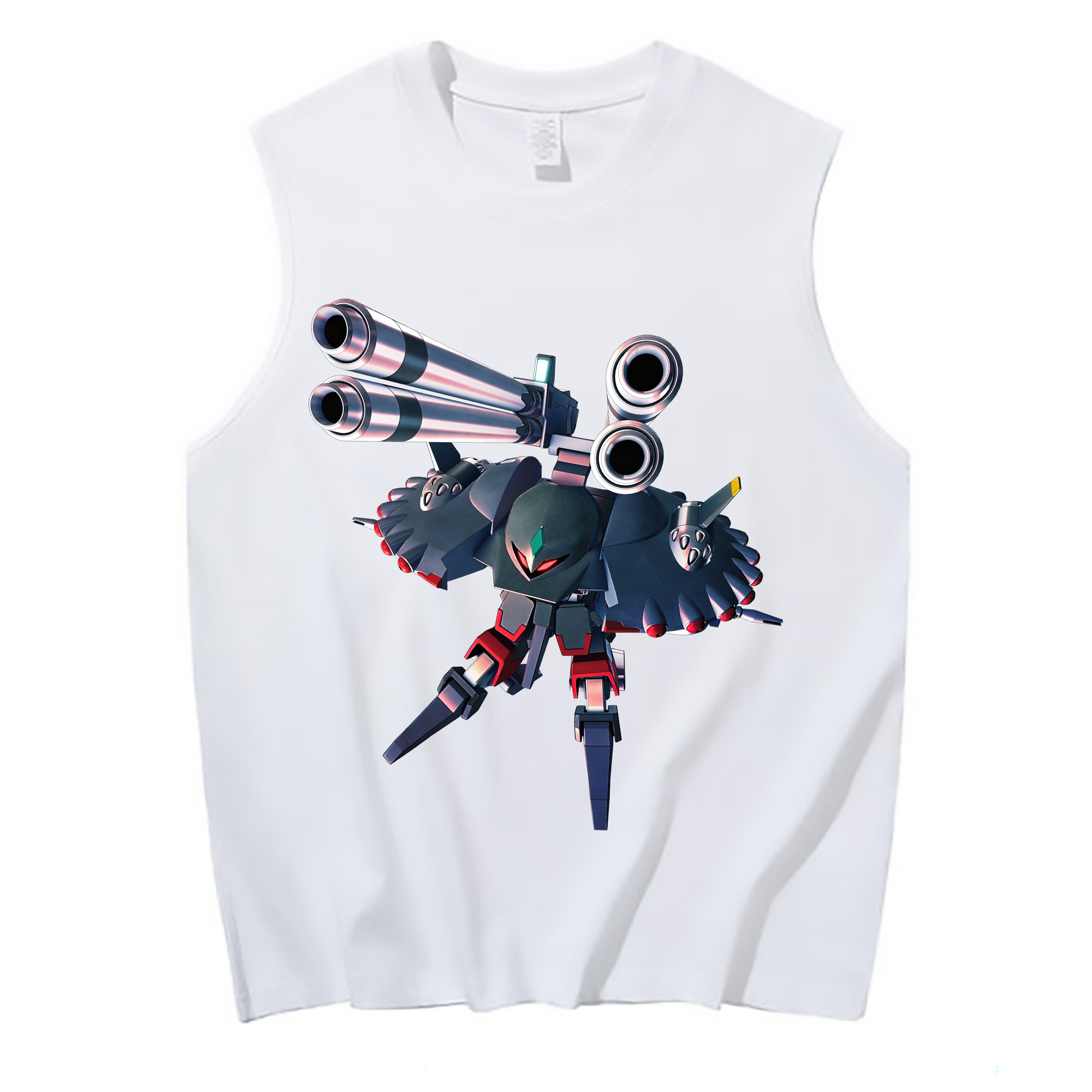 （画像用） 機動戦士ガンダム Mobile Suit Gundam コットン100％タンクトップ（フロントプリント）